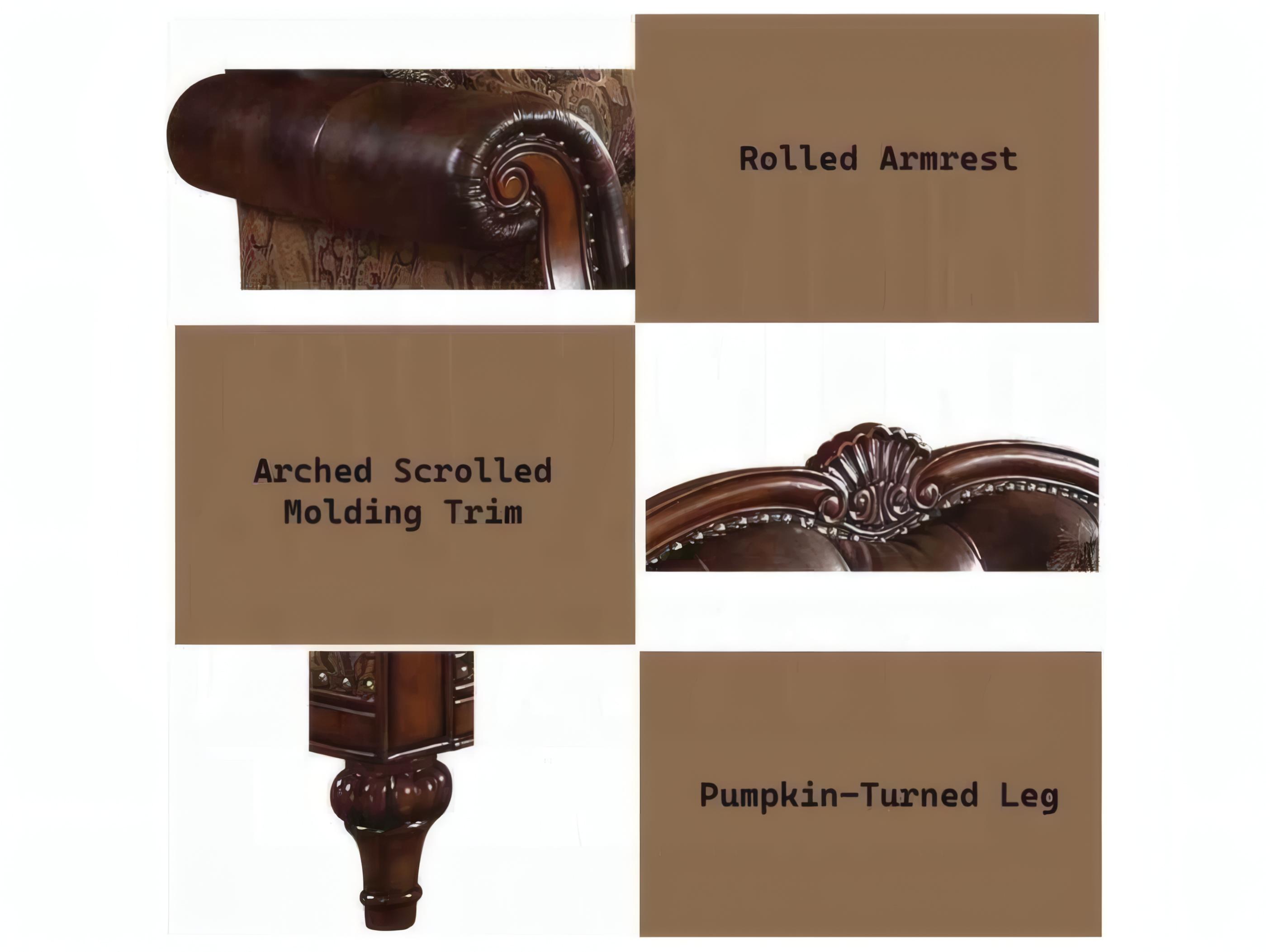 Acme Furniture Dreena Brown Upholstered Sofa