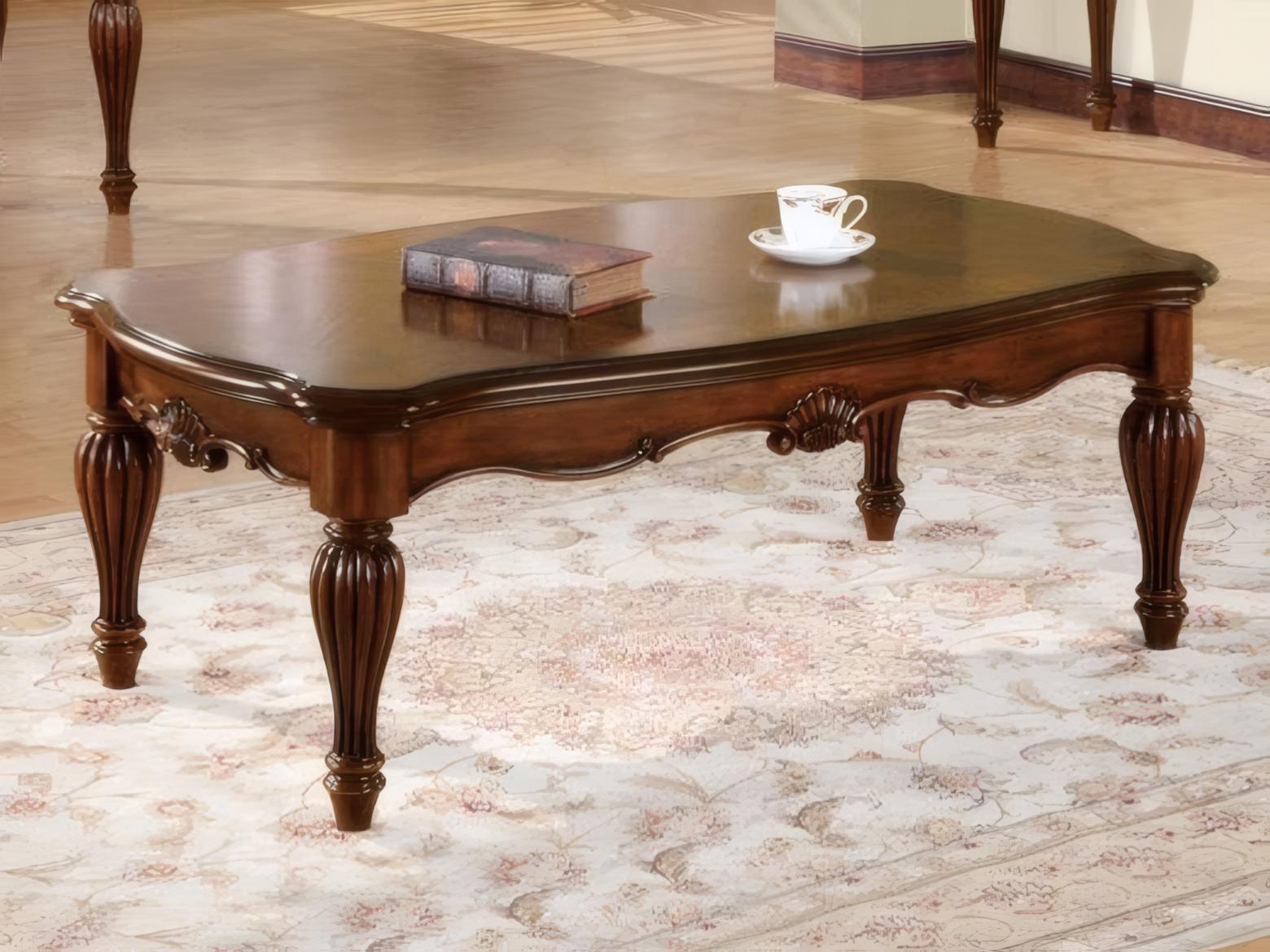 Acme Furniture Dreena Rectangular Wood Cherry Coffee Table