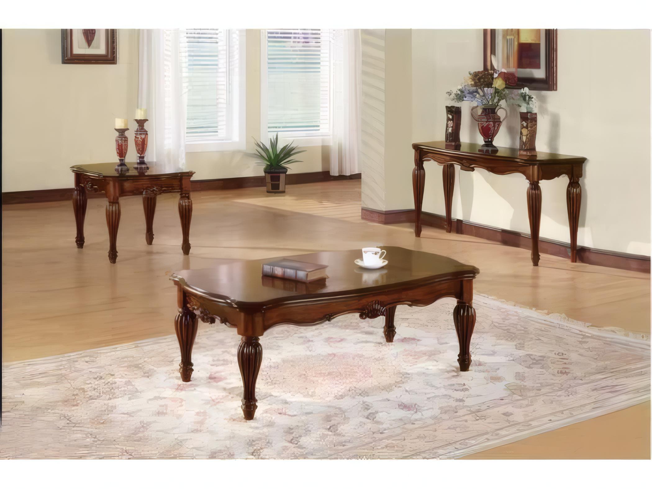 Acme Furniture Dreena Rectangular Wood Cherry Console Table