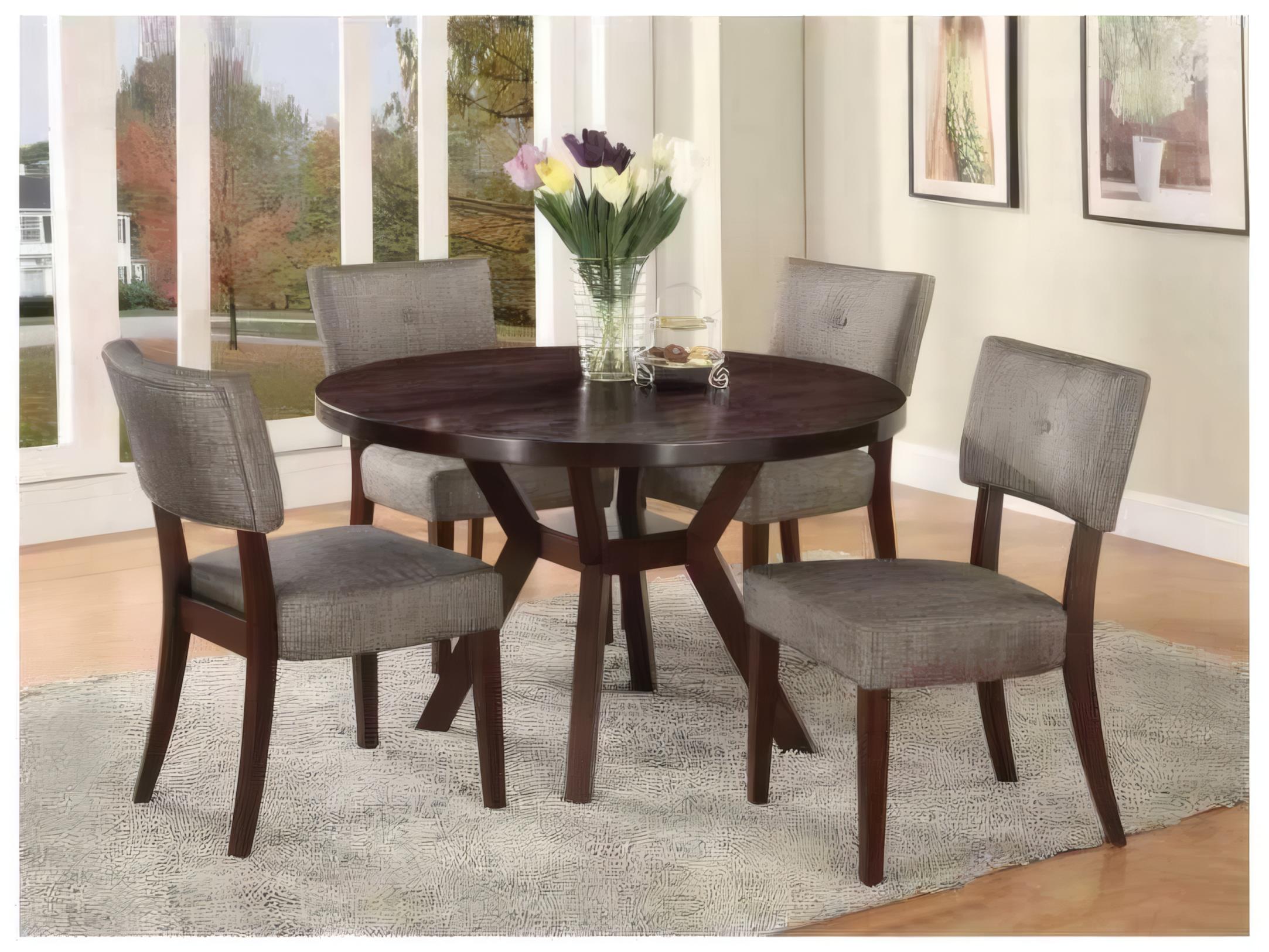 Acme Furniture Drake Round Wood Espresso Dining Table