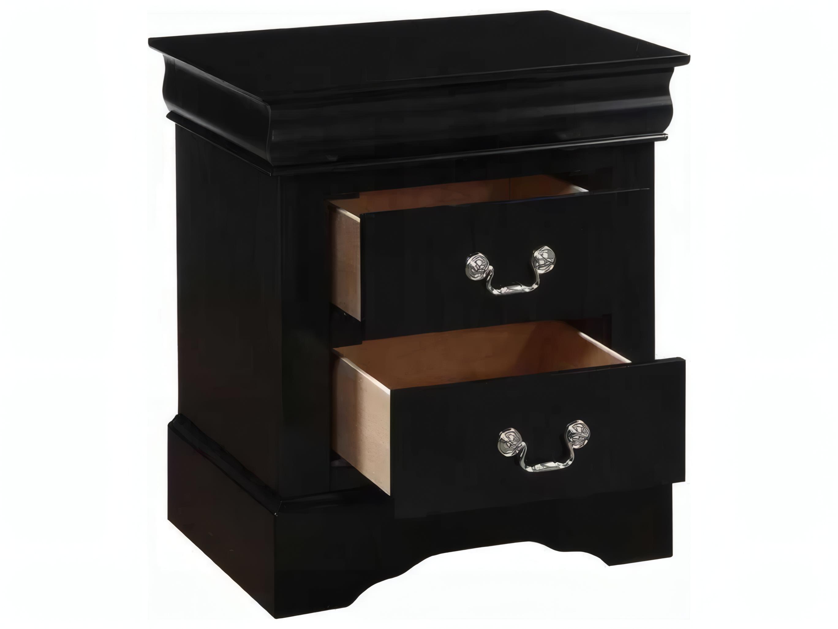 Acme Furniture Louis Philippe 2-Drawers Solid Wood Nightstand