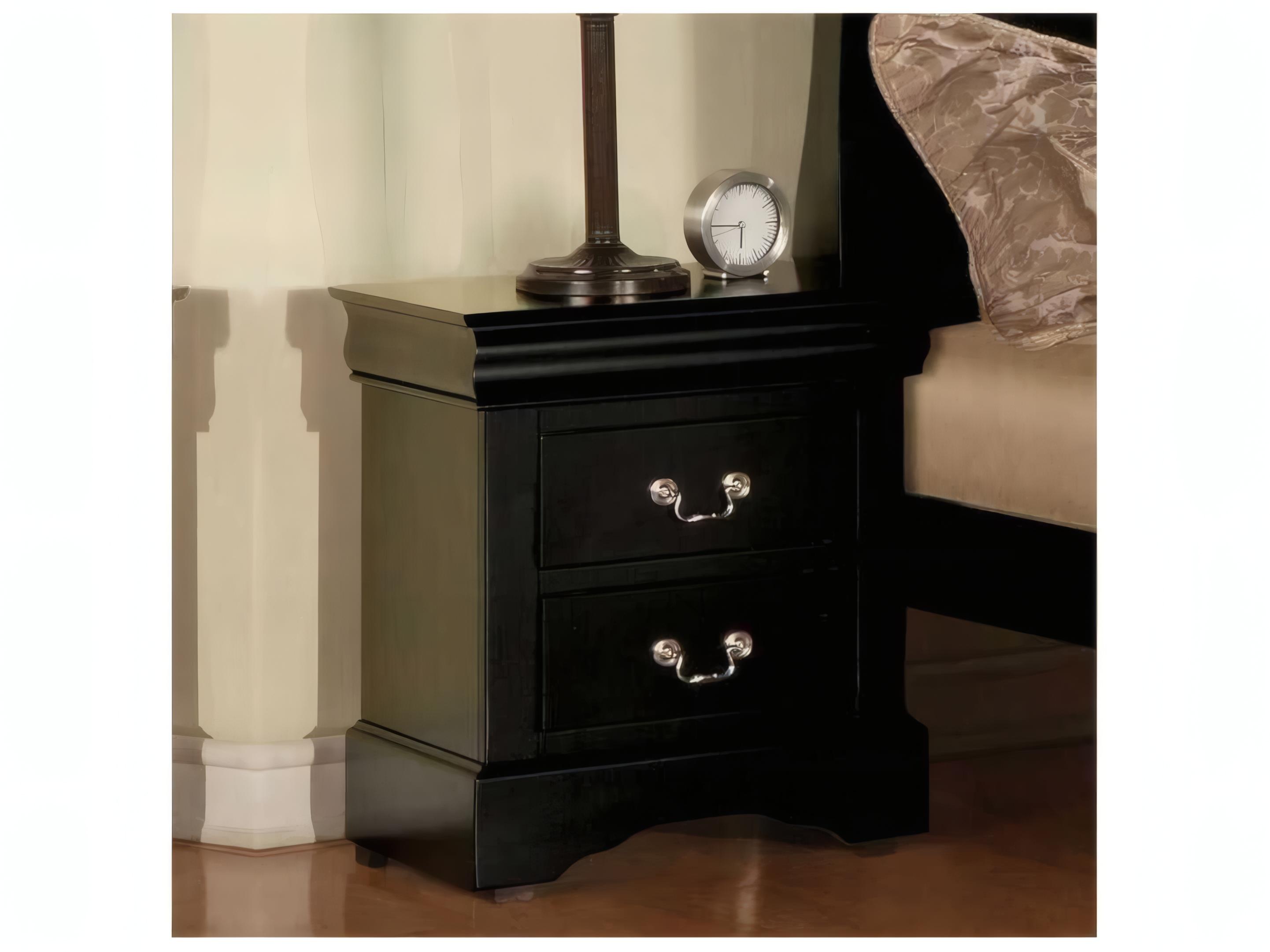 Acme Furniture Louis Philippe 2-Drawers Solid Wood Nightstand