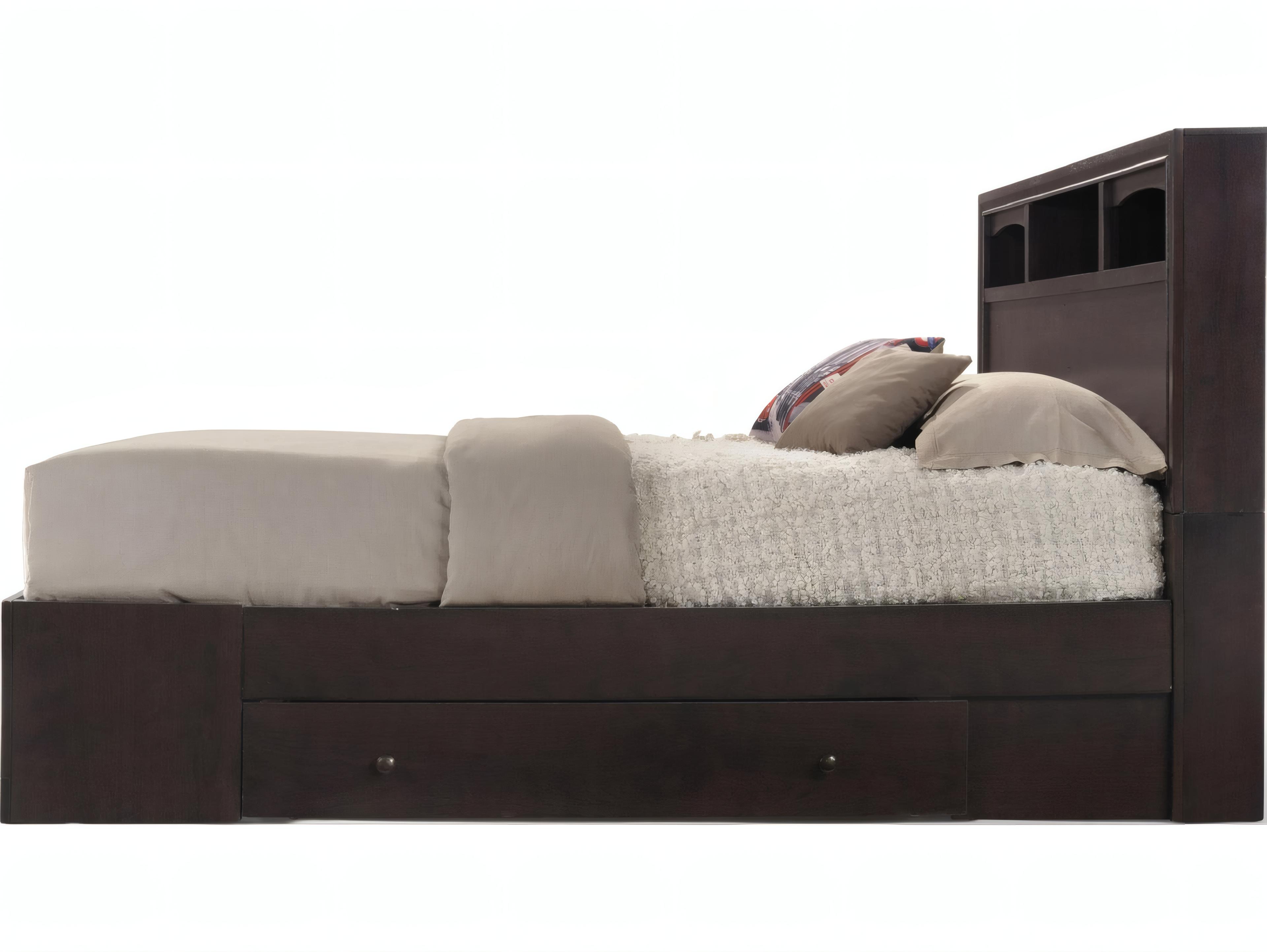 Acme Furniture Madison Espresso Brown Rubberwood Wood Queen Platform Bed