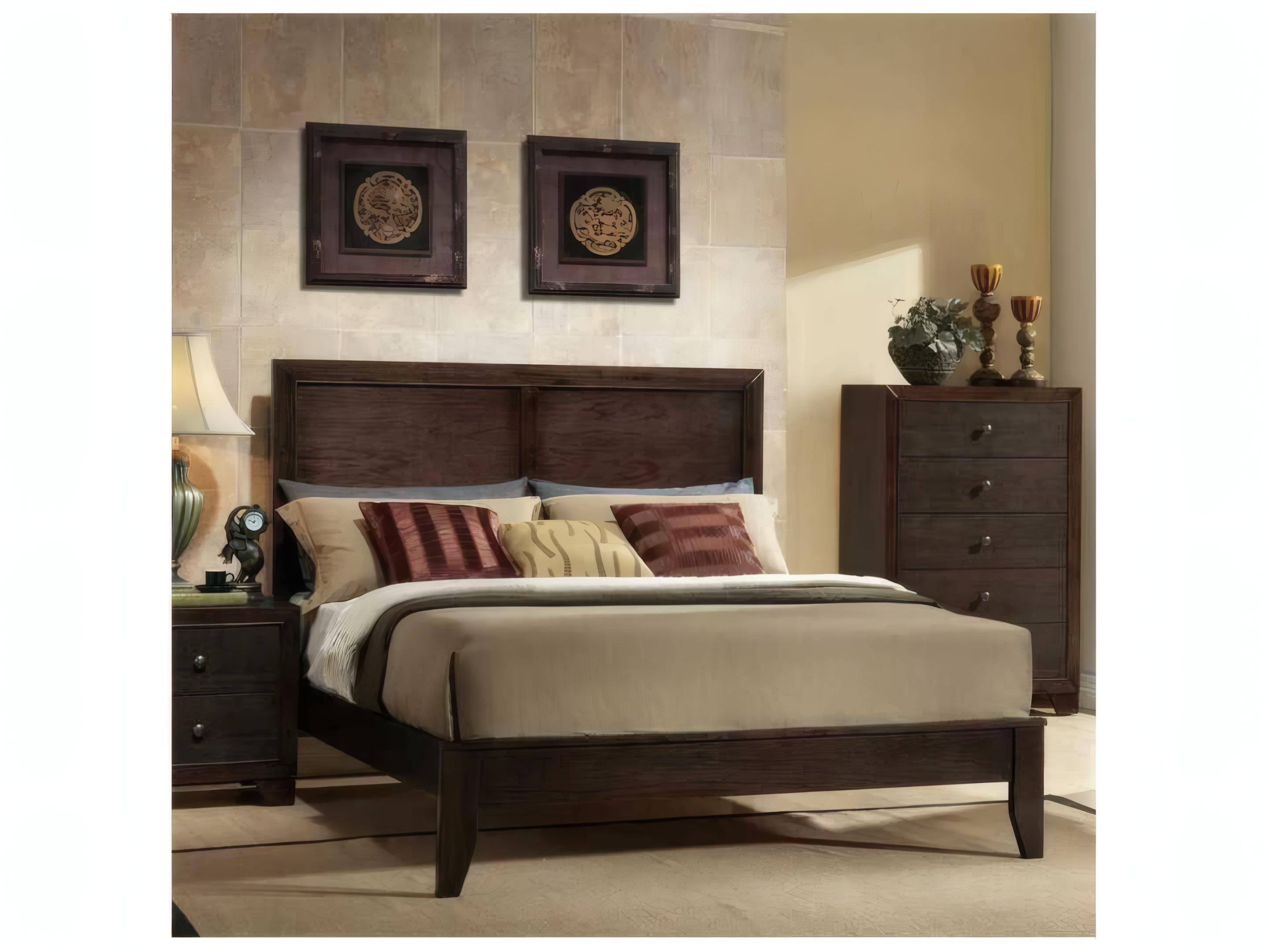 Acme Furniture Madison Espresso Brown Rubberwood Wood California King Platform Bed