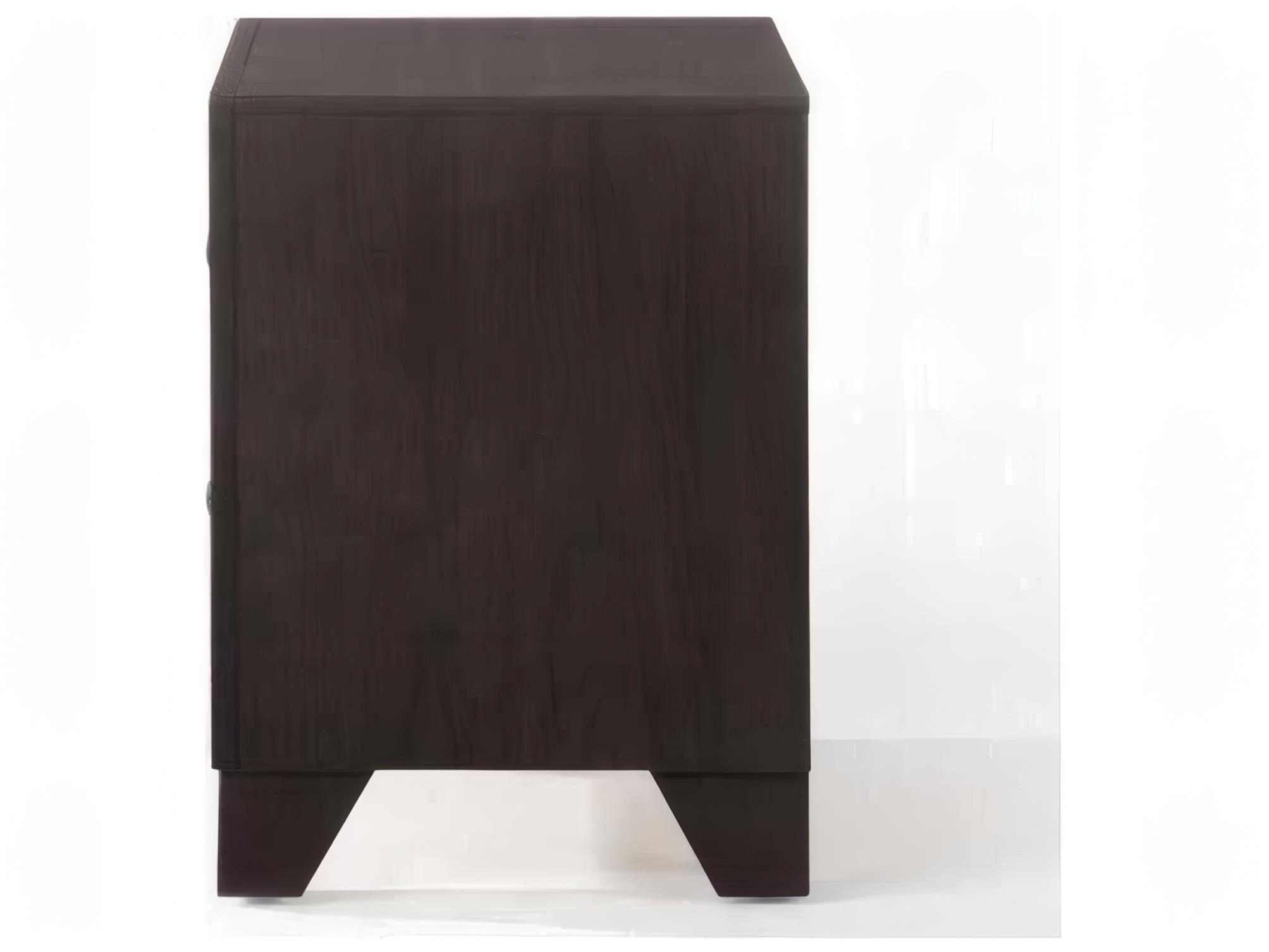 Acme Furniture Madison 2-Drawers Brown Rubberwood Nightstand