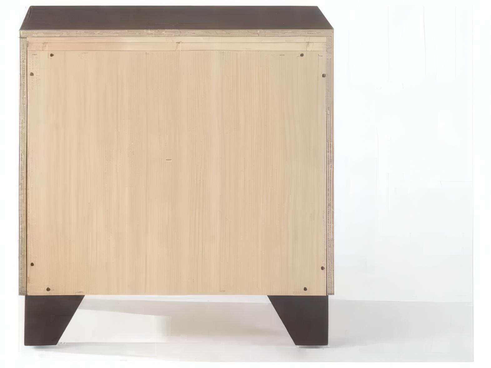 Acme Furniture Madison 2-Drawers Brown Rubberwood Nightstand