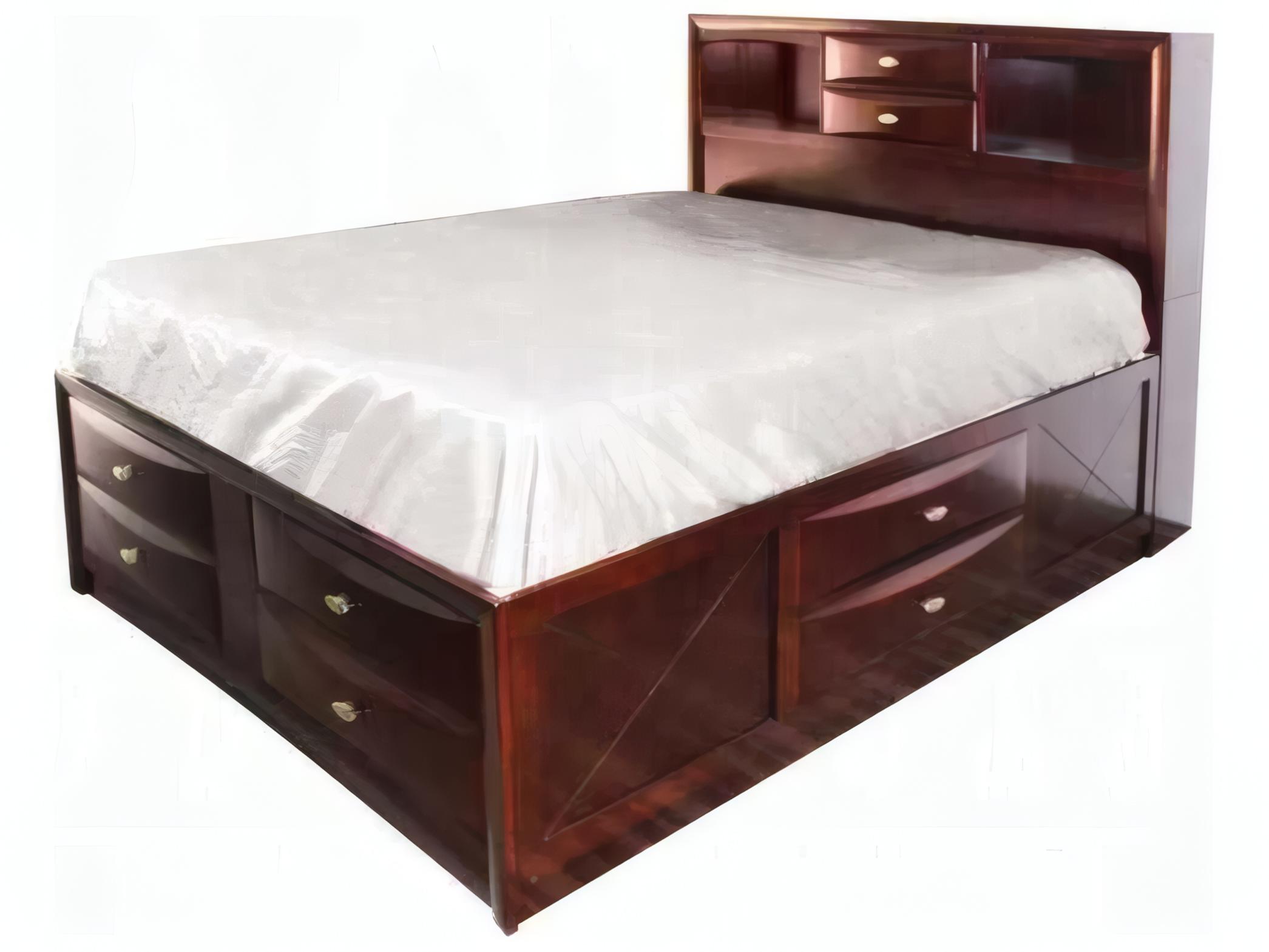 Acme Furniture Ireland Espresso Brown Rubberwood Wood King Platform Bed