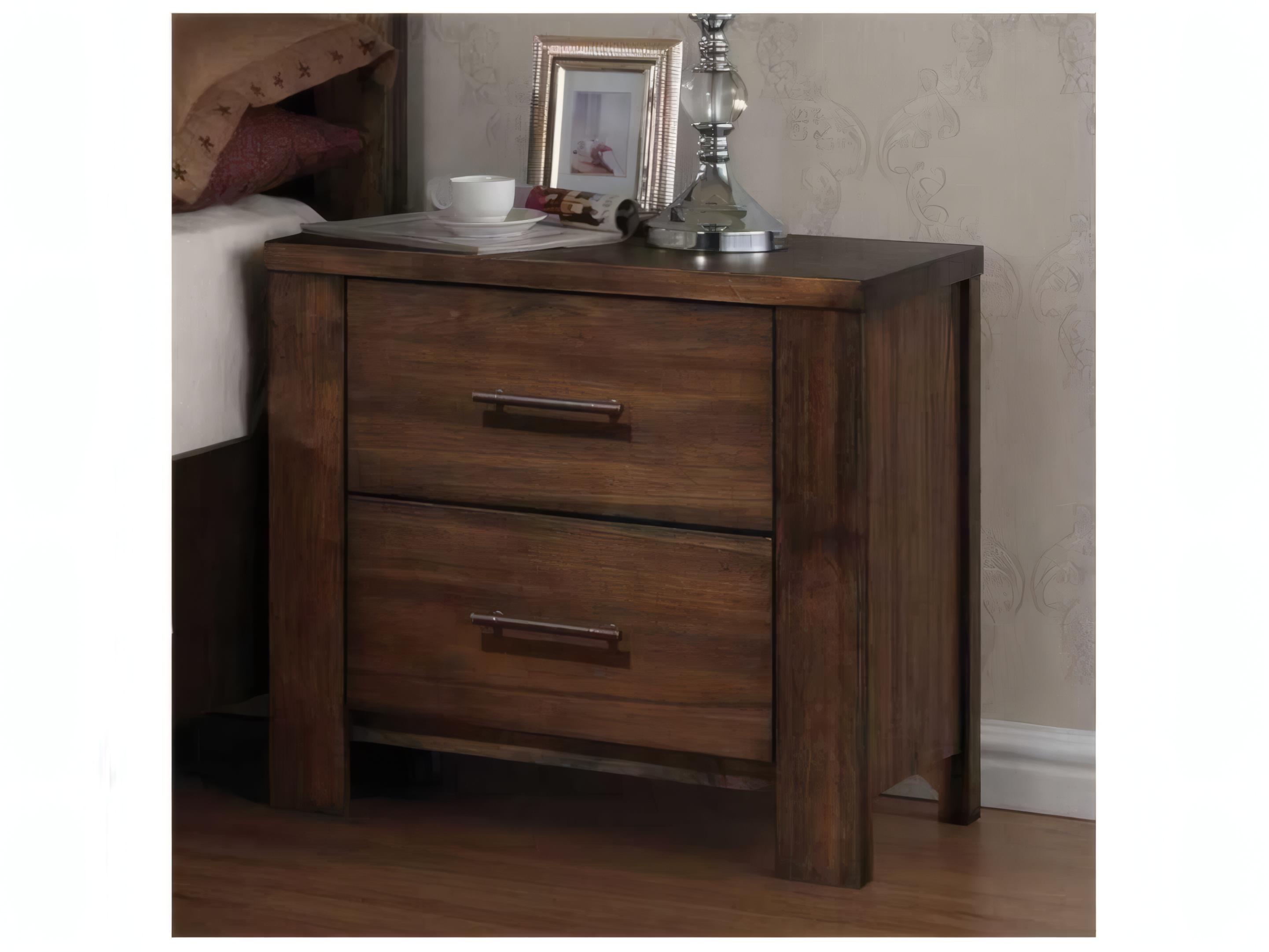 Acme Furniture Merrilee 2-Drawers Rubberwood Nightstand