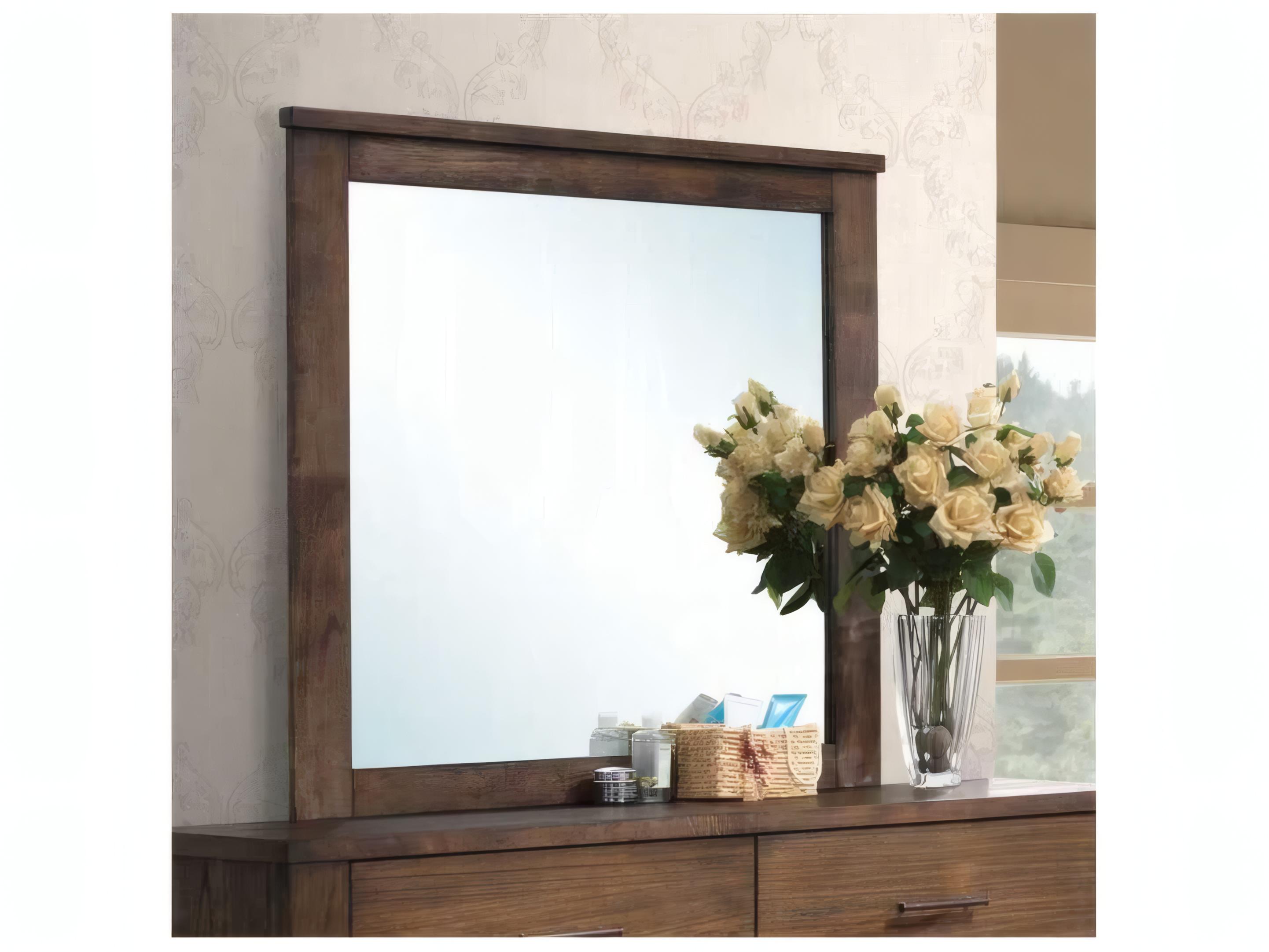 Acme Furniture Merrilee Oak Square Wall Mirror