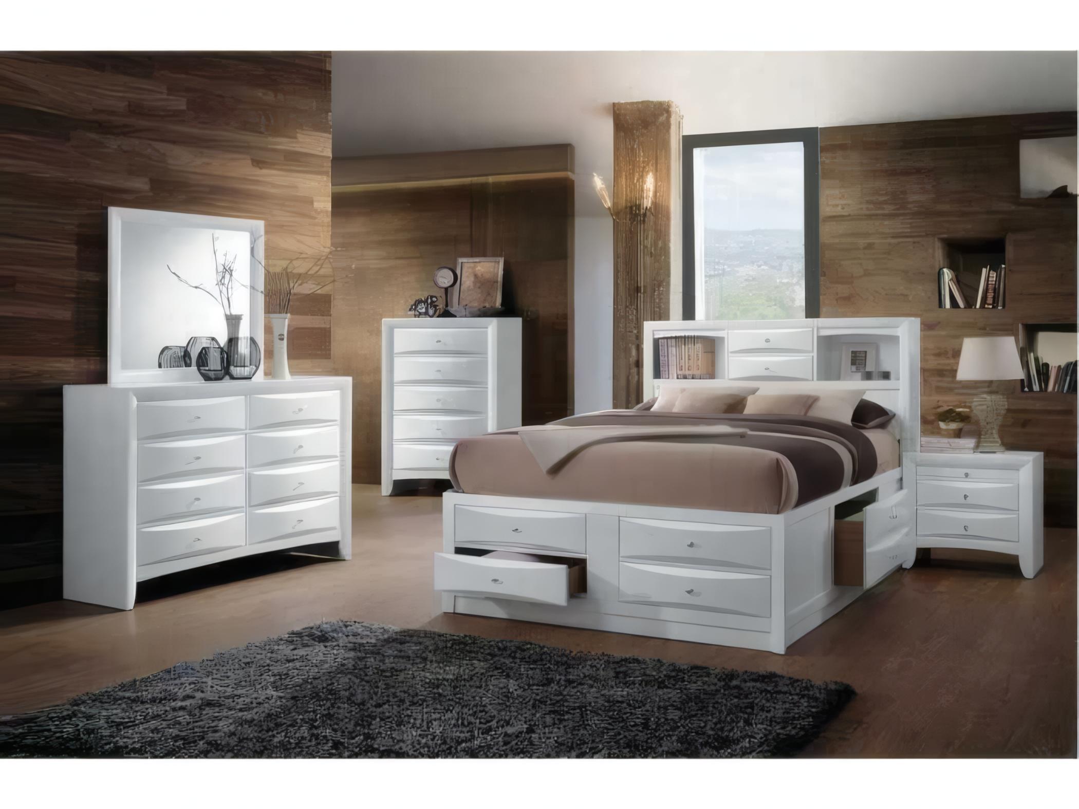 Acme Furniture Ireland 2-Drawers Rubberwood Nightstand