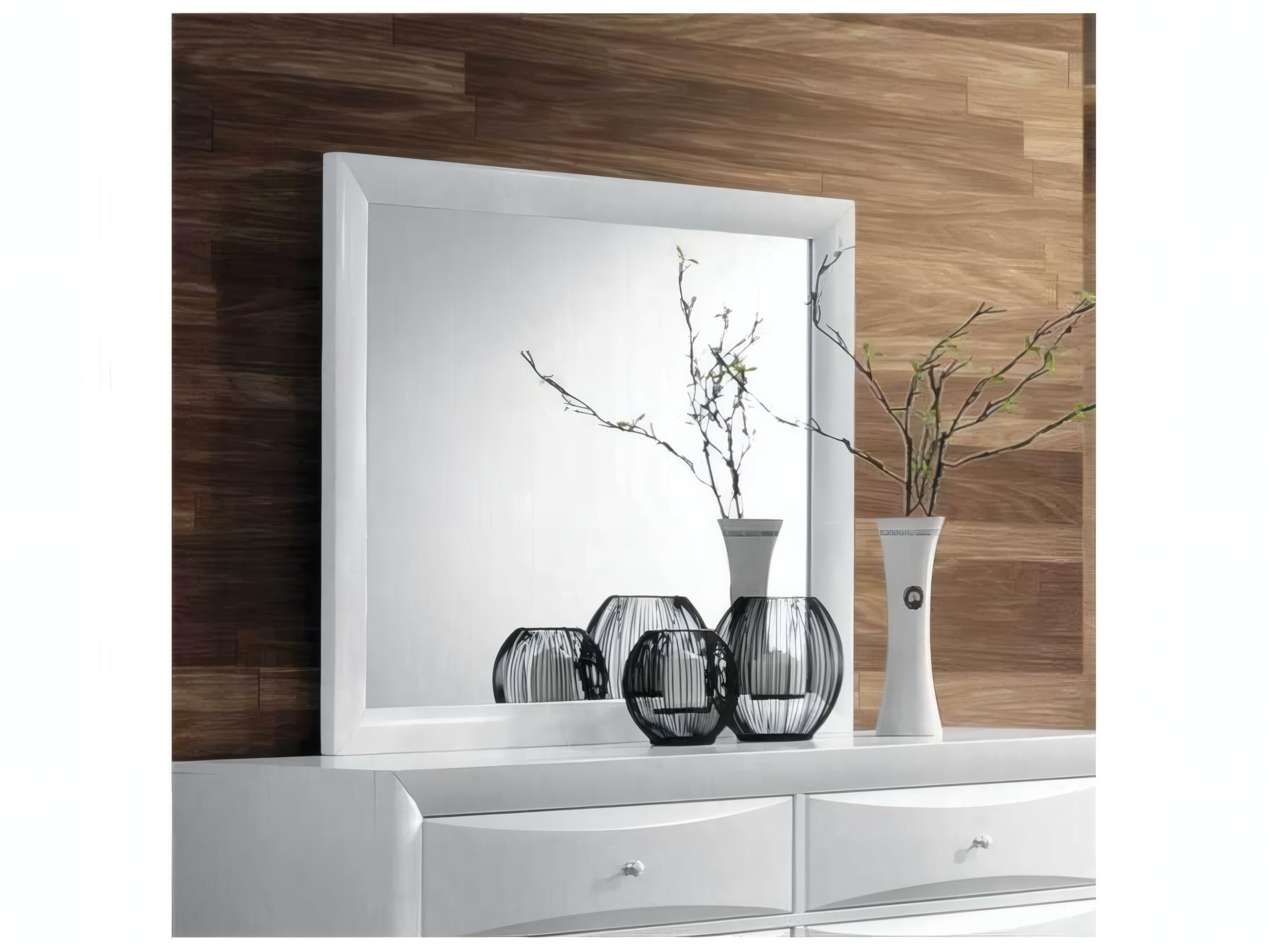 Acme Furniture Ireland White Rectangular Wall Mirror