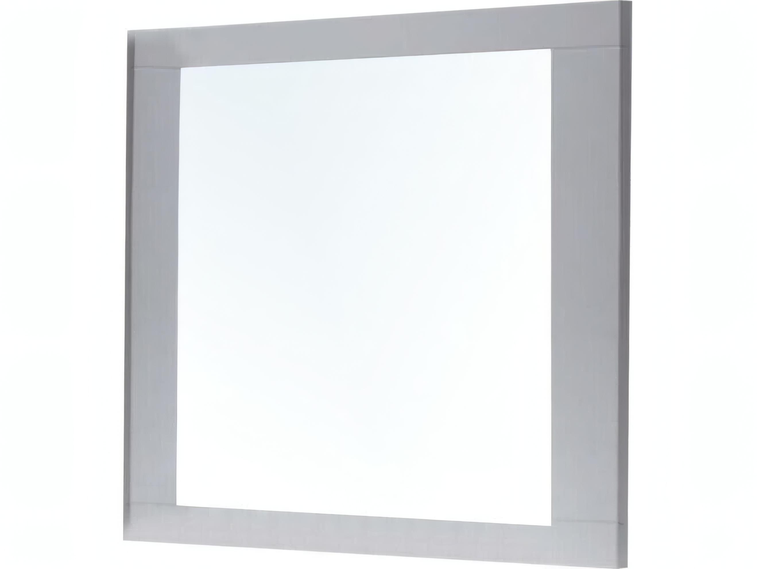 Acme Furniture Lorimar White Chrome Leg Rectangular Wall Mirror