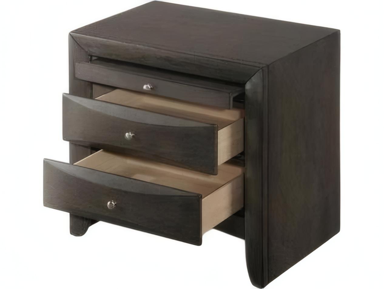 Acme Furniture Ireland 2-Drawers Rubberwood Nightstand