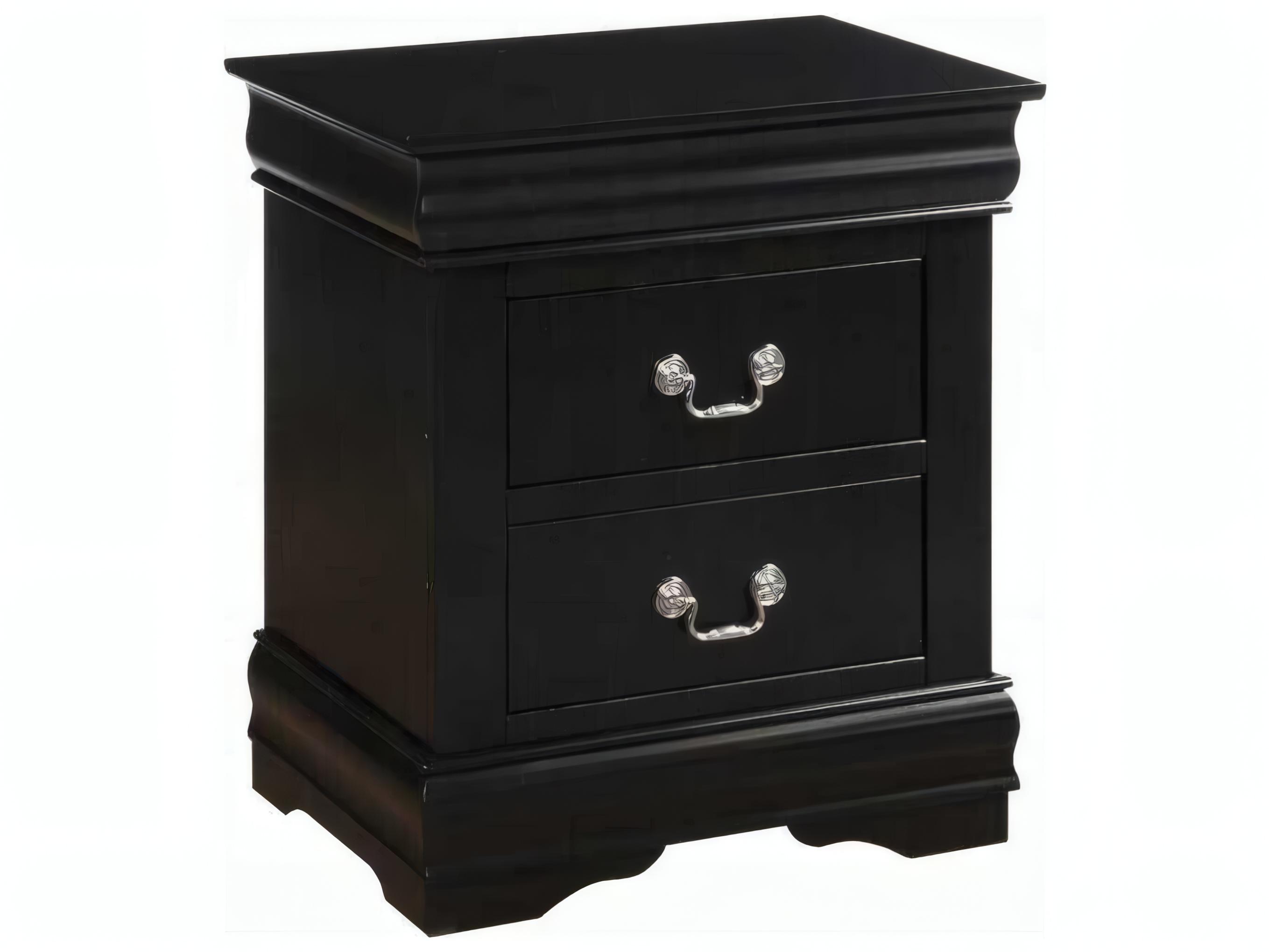 Acme Furniture Louis Philippe 2-Drawers Solid Wood Nightstand
