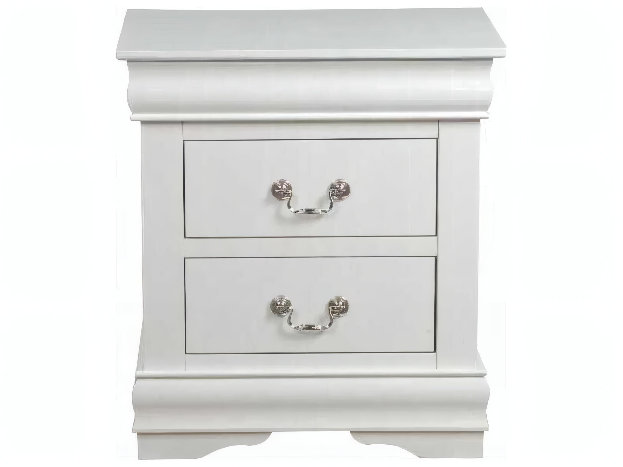 Acme Furniture Louis Philippe 2-Drawers Solid Wood Nightstand