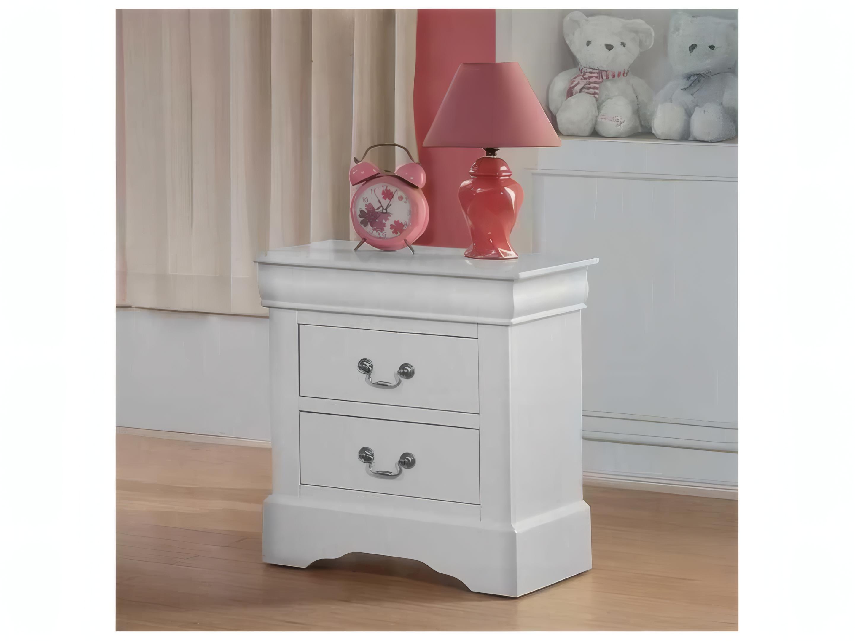Acme Furniture Louis Philippe 2-Drawers Solid Wood Nightstand