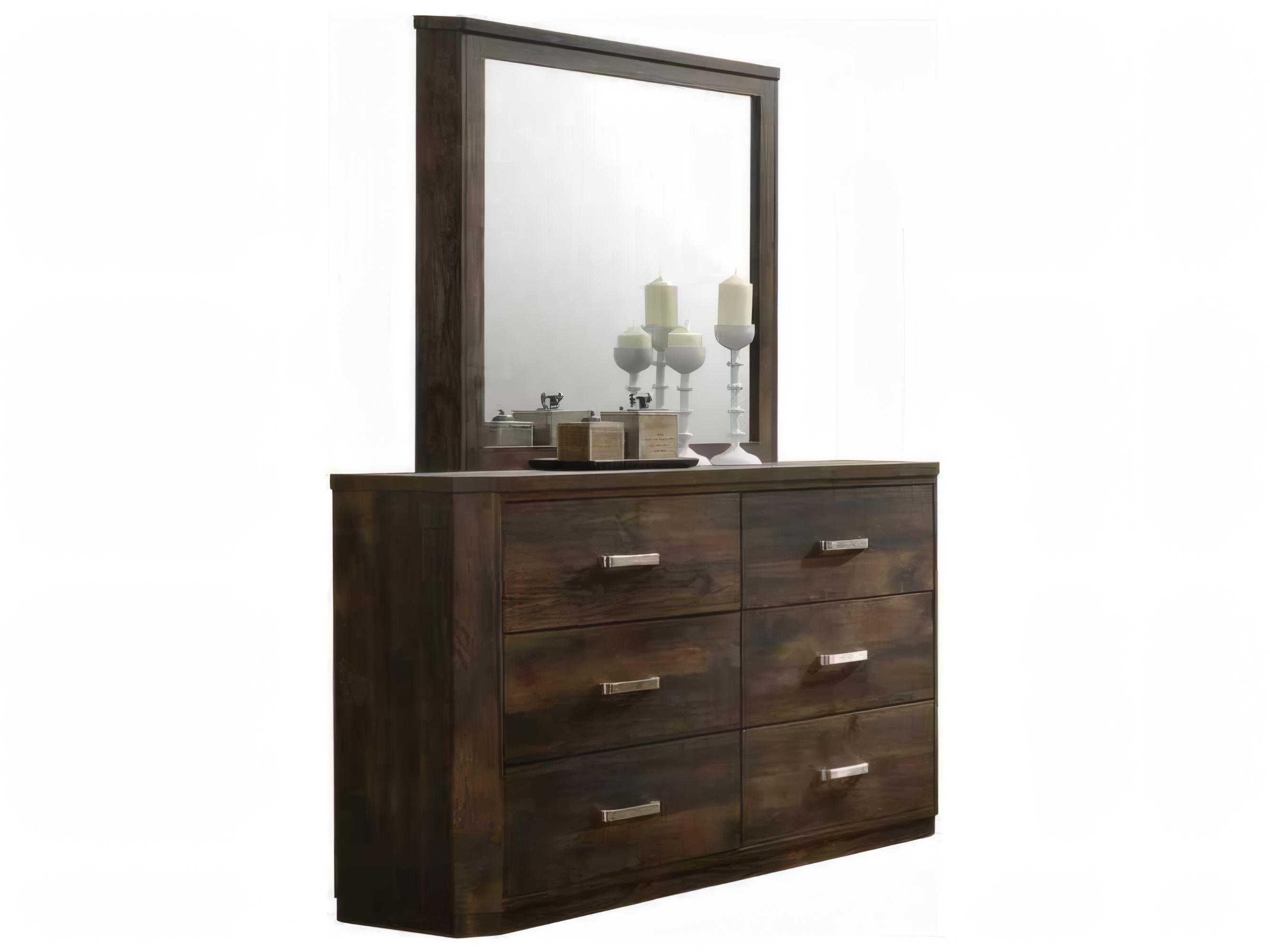 Acme Furniture Elettra Rustic Walnut Dresser Mirror