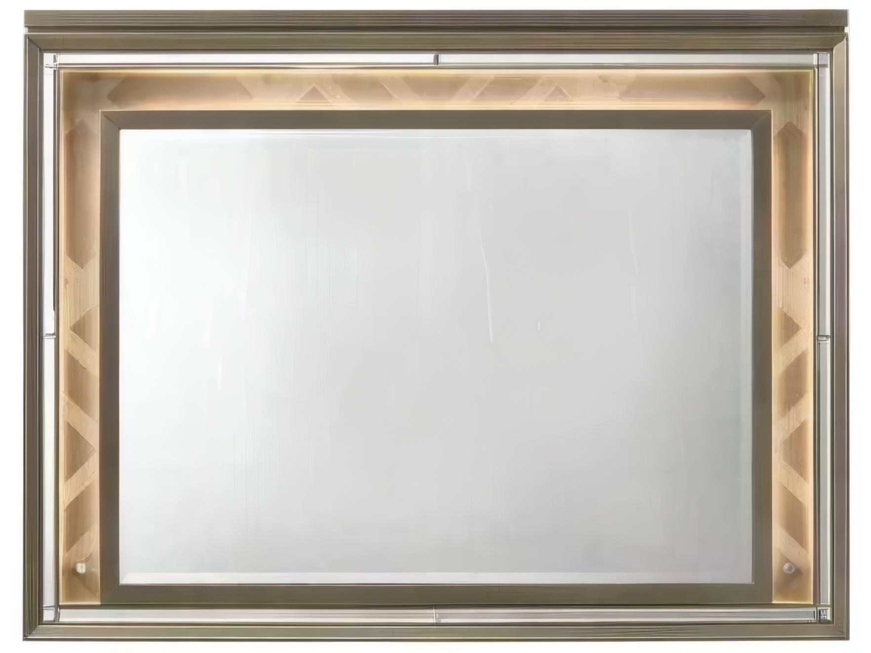 Acme Furniture Skylar Dark Champagne Rectangular Dresser Mirror