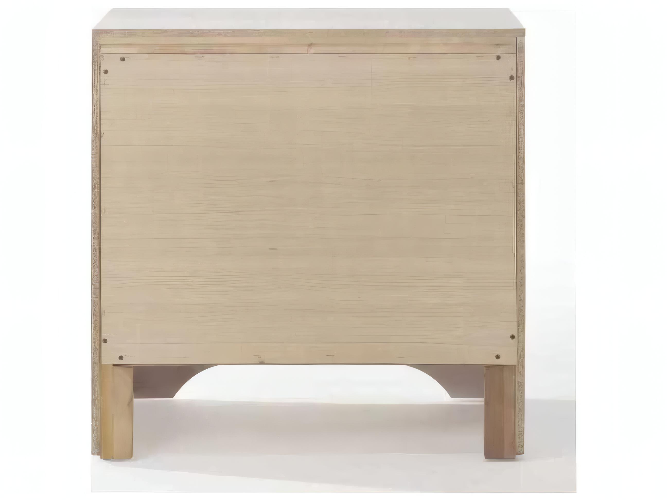 Acme Furniture Naima 3-Drawers Rubberwood Nightstand