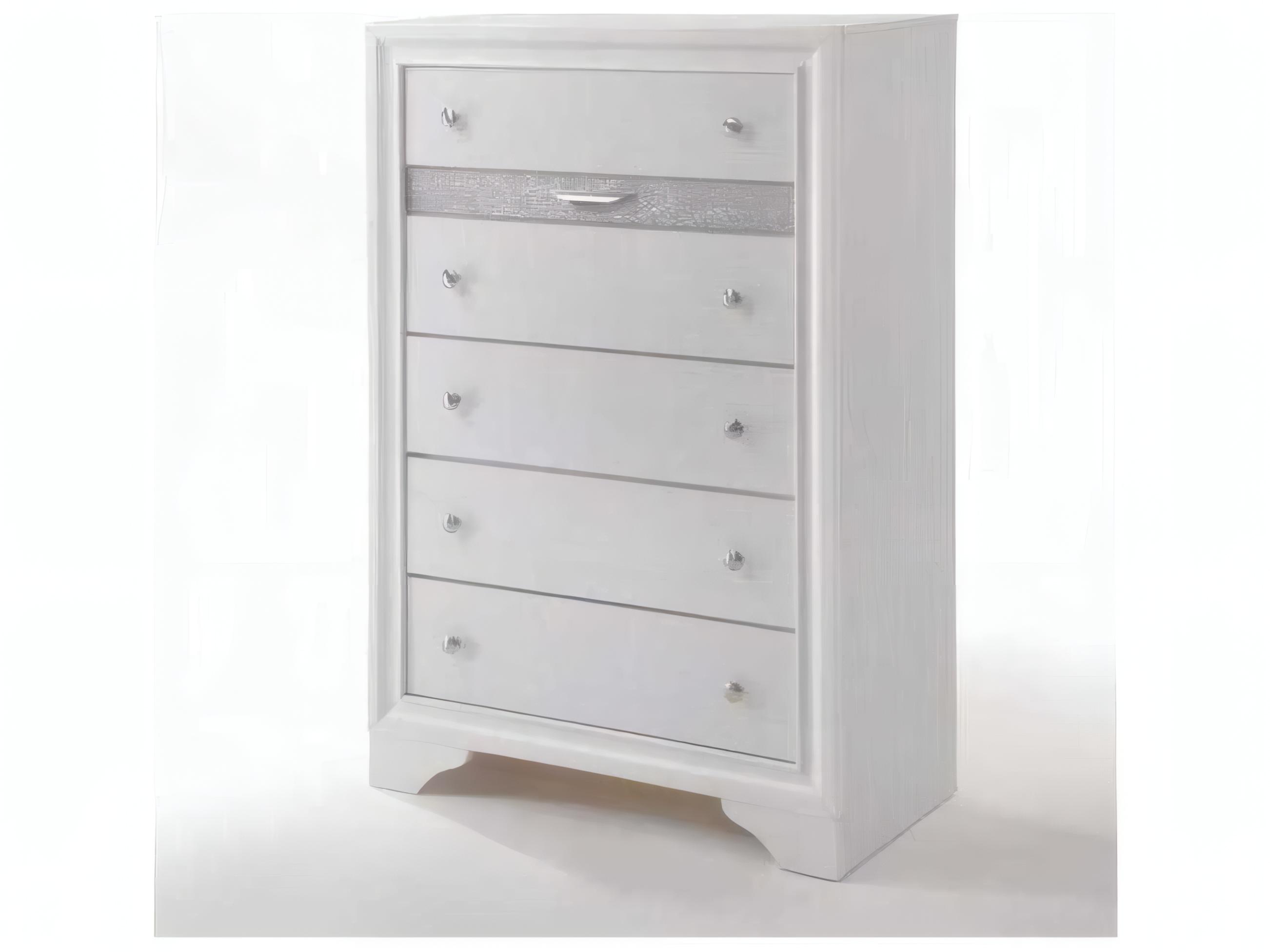 Acme Furniture Naima White Rubberwood Accent Chest