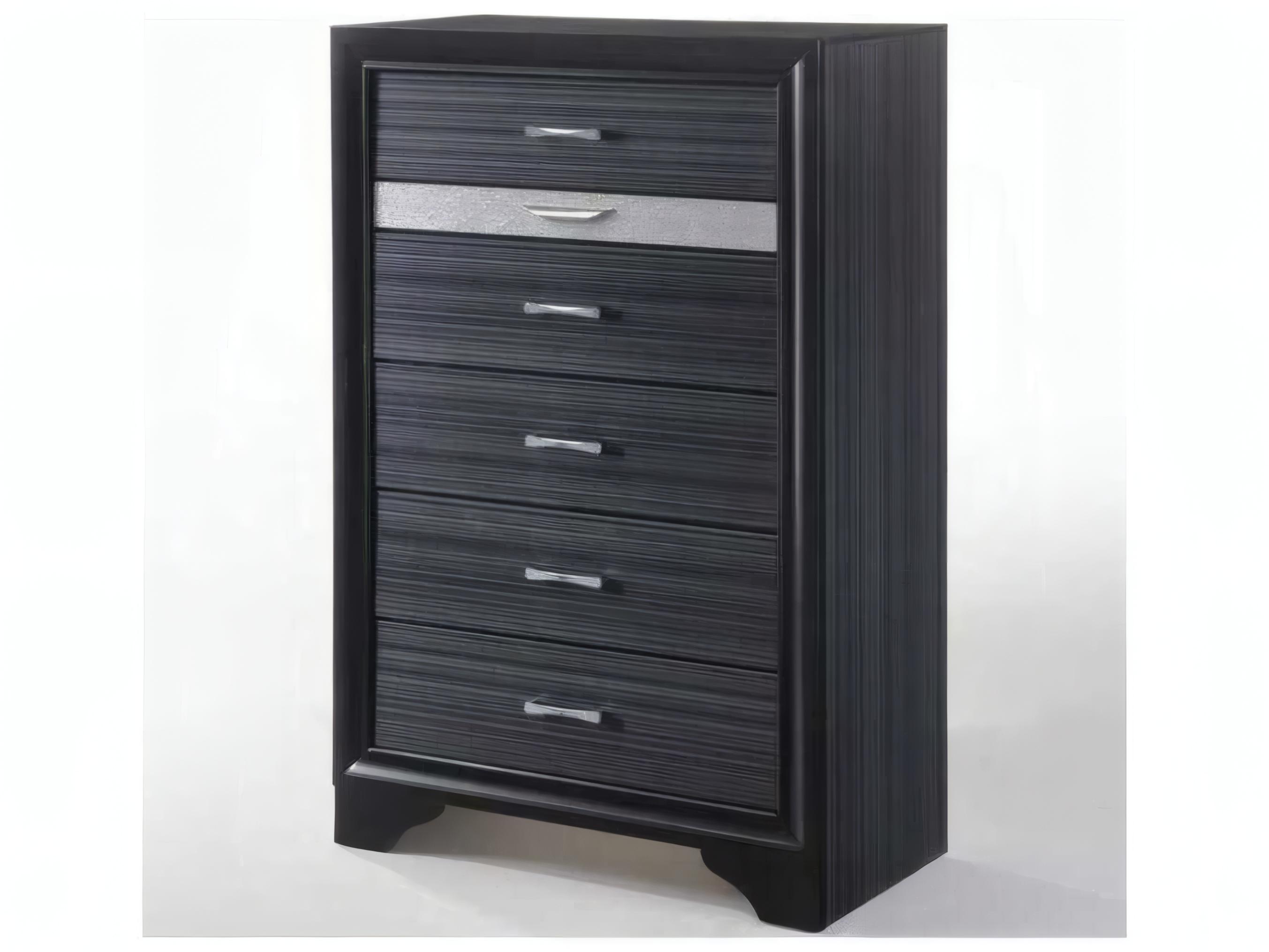 Acme Furniture Naima Black Rubberwood Accent Chest