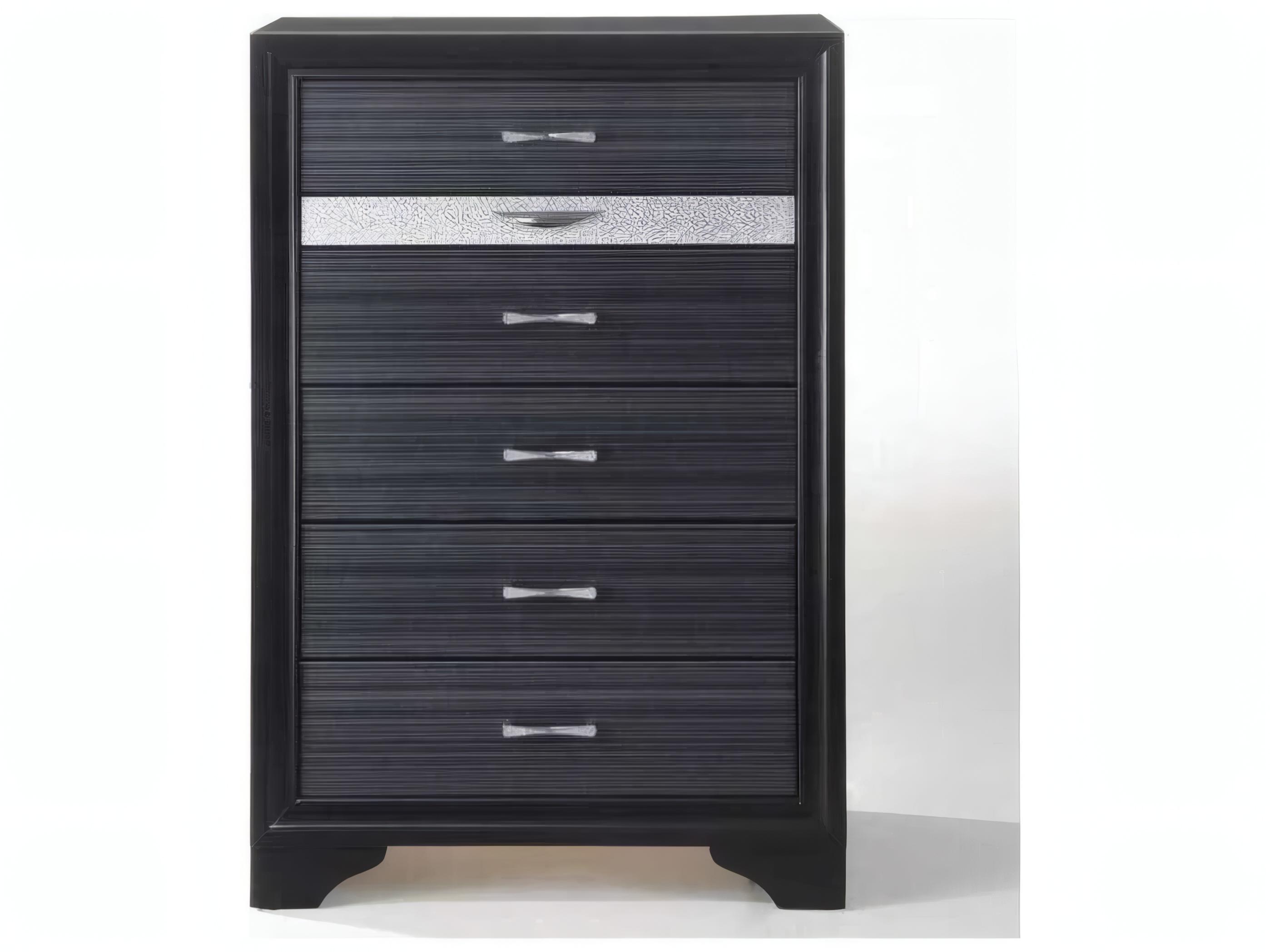 Acme Furniture Naima Black Rubberwood Accent Chest