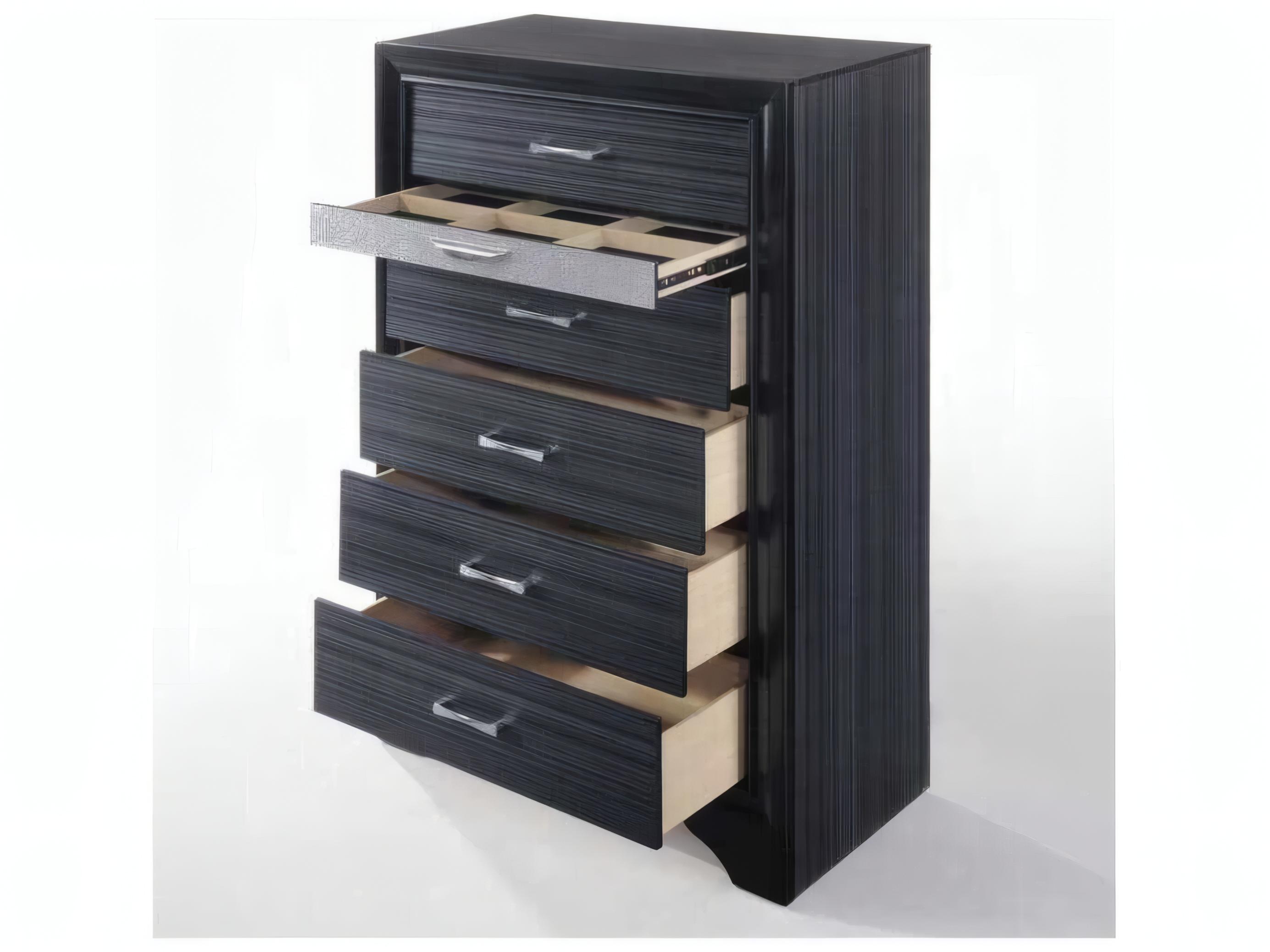 Acme Furniture Naima Black Rubberwood Accent Chest