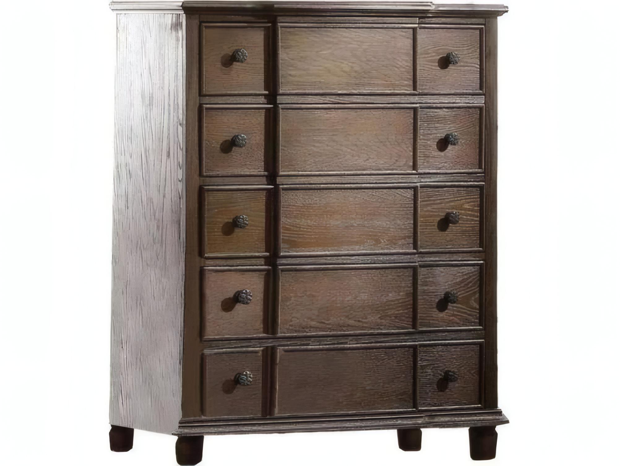 Acme Furniture Baudouin Weathered Oak Acacia Wood Accent Chest