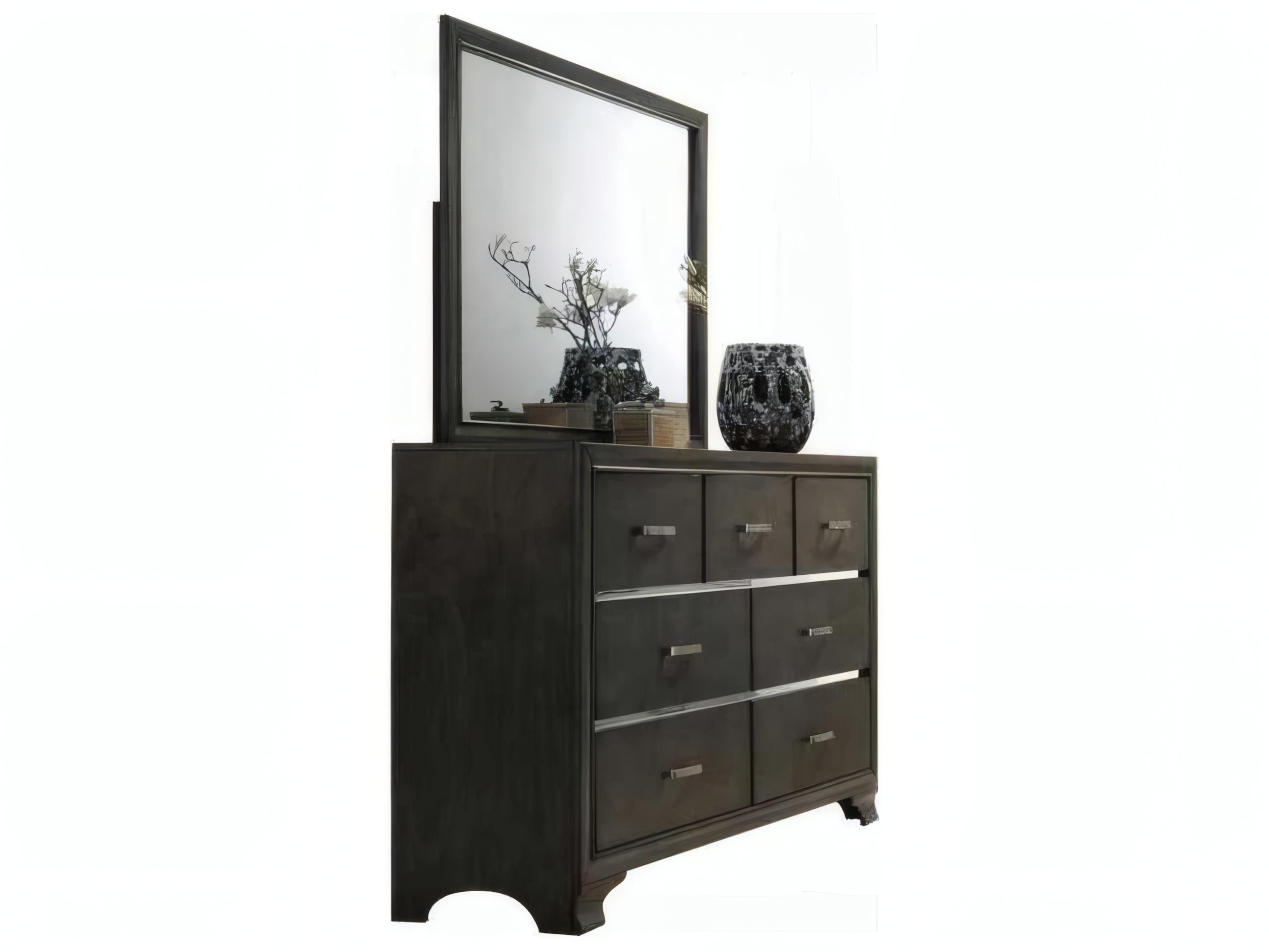 Acme Furniture Carine Ii 7-Drawers Rubberwood Double Dresser