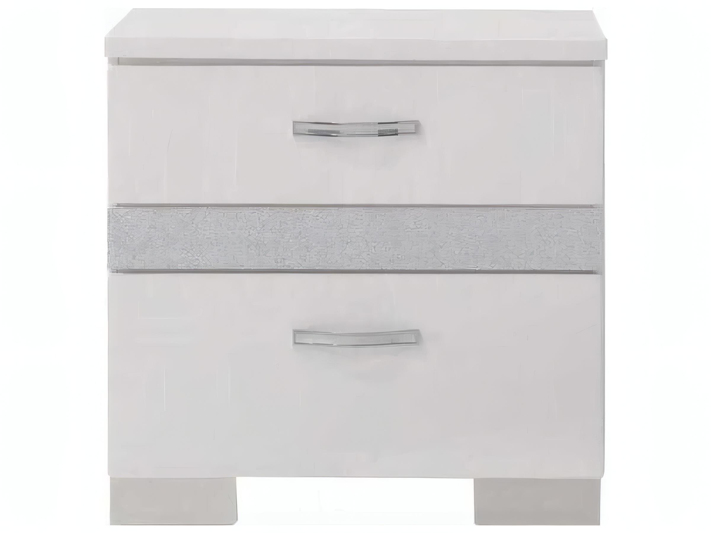 Acme Furniture Naima 2-Drawers Rubberwood Nightstand