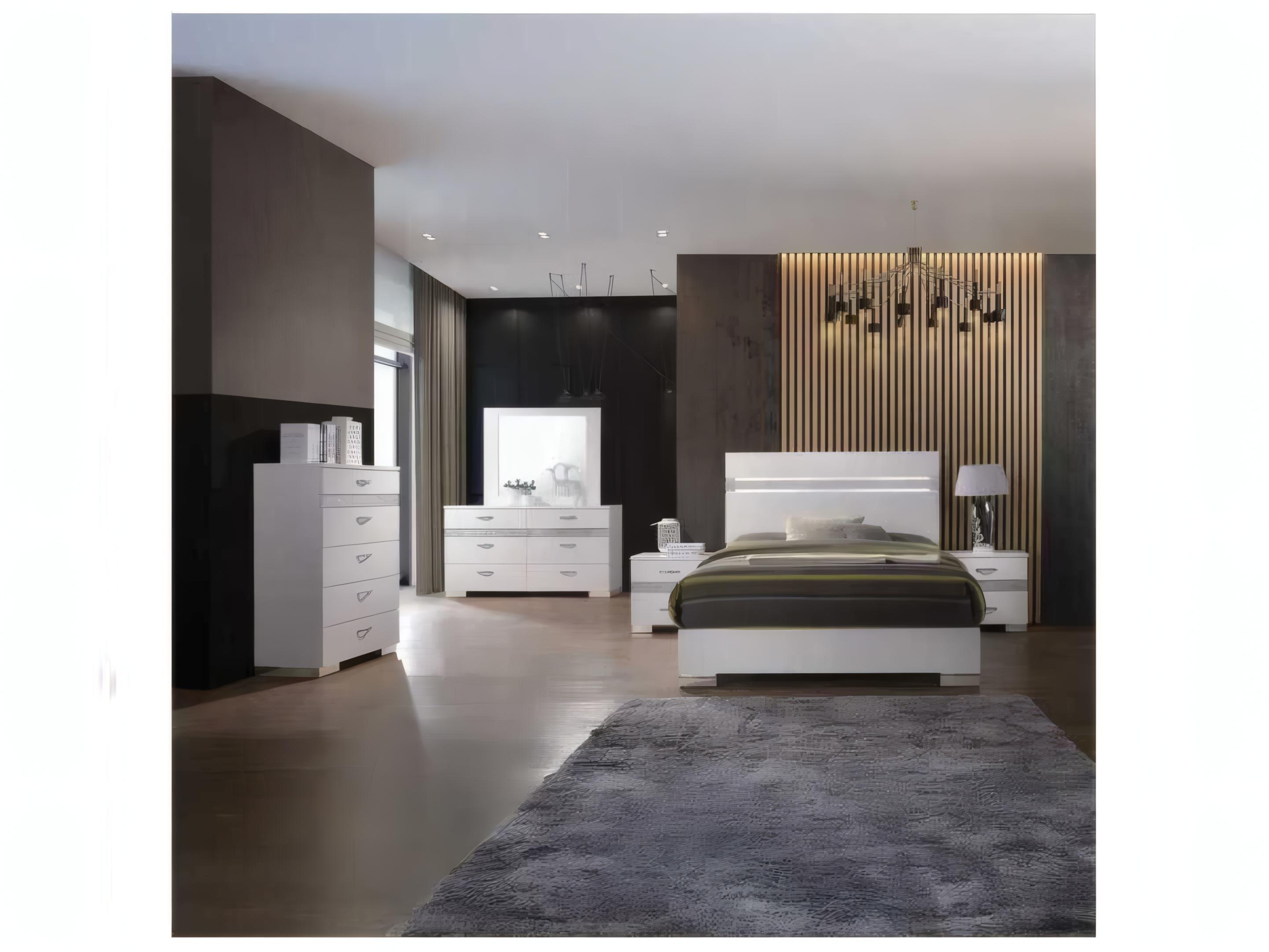 Acme Furniture Naima 2-Drawers Rubberwood Nightstand