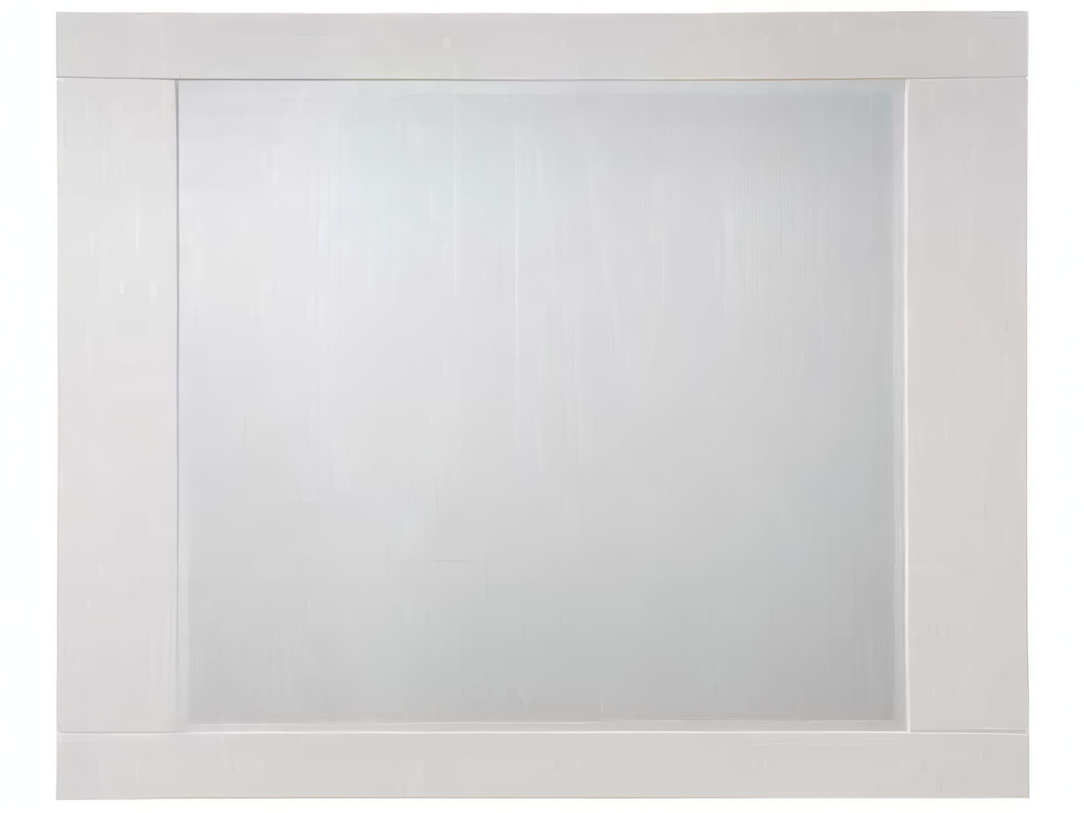 Acme Furniture Naima White High Gloss Rectangular Wall Mirror