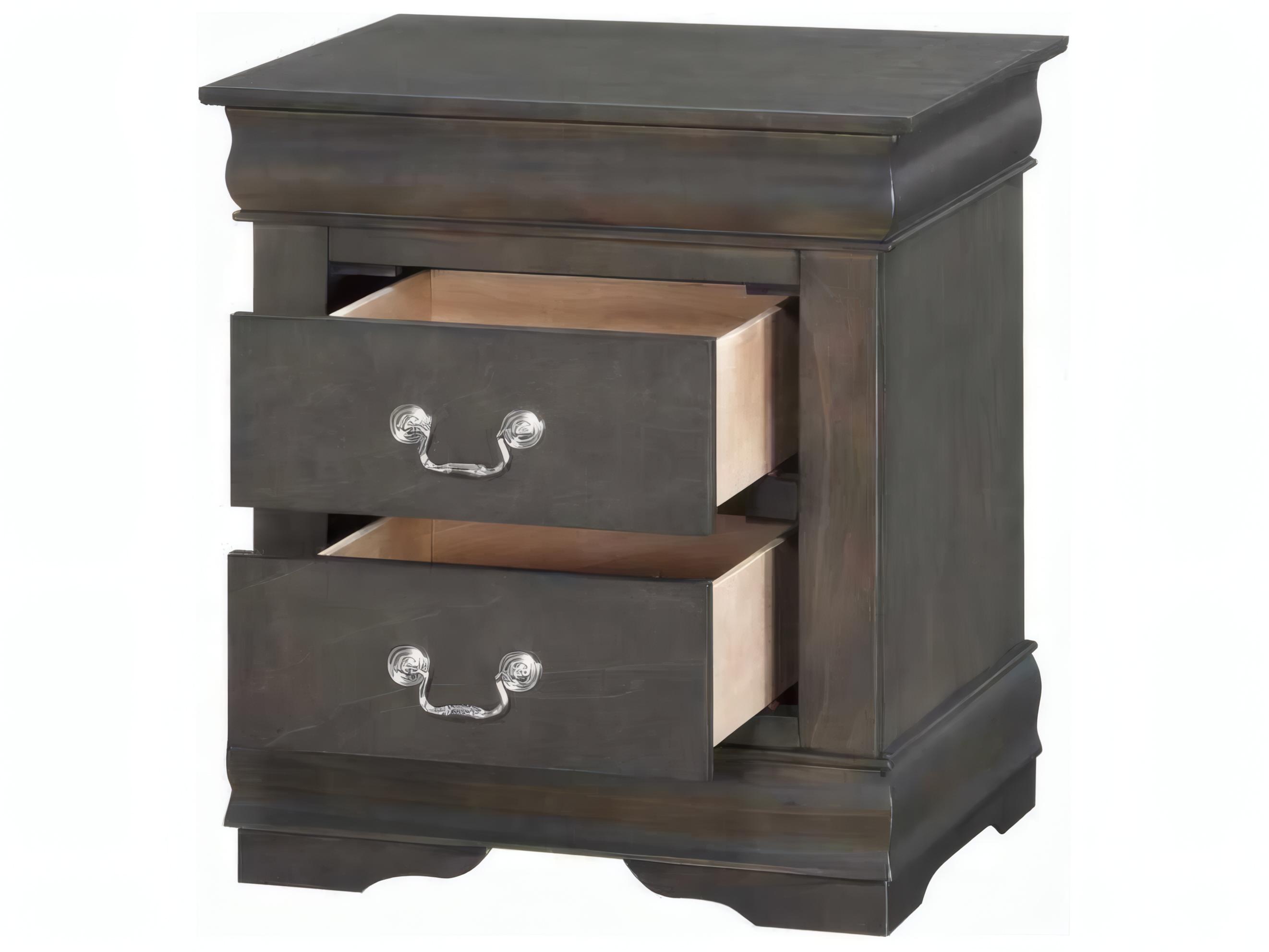 Acme Furniture Louis Philippe 2-Drawers Solid Wood Nightstand