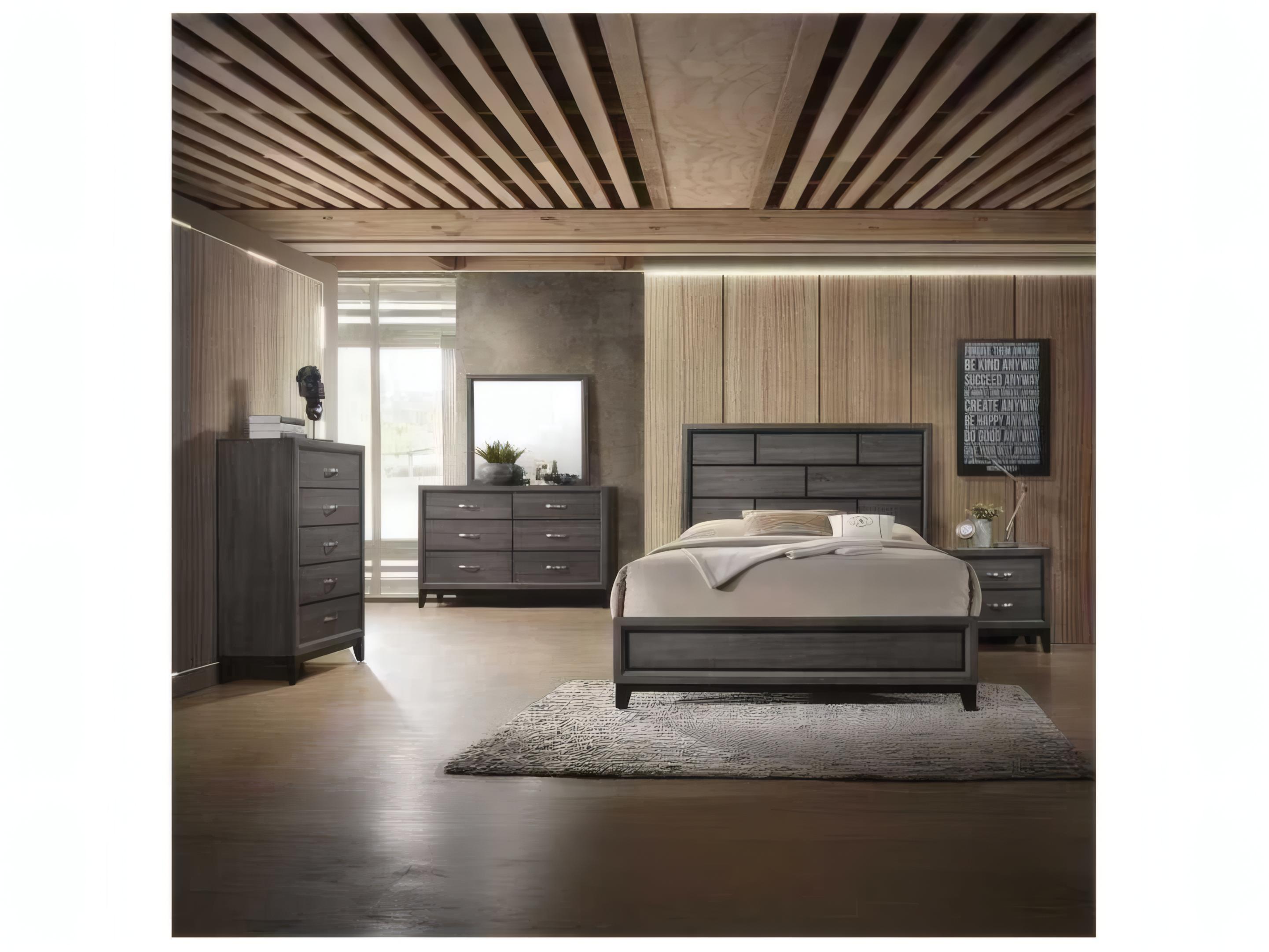 Acme Furniture Valdemar Weathered Gray Plywood Accent Chest