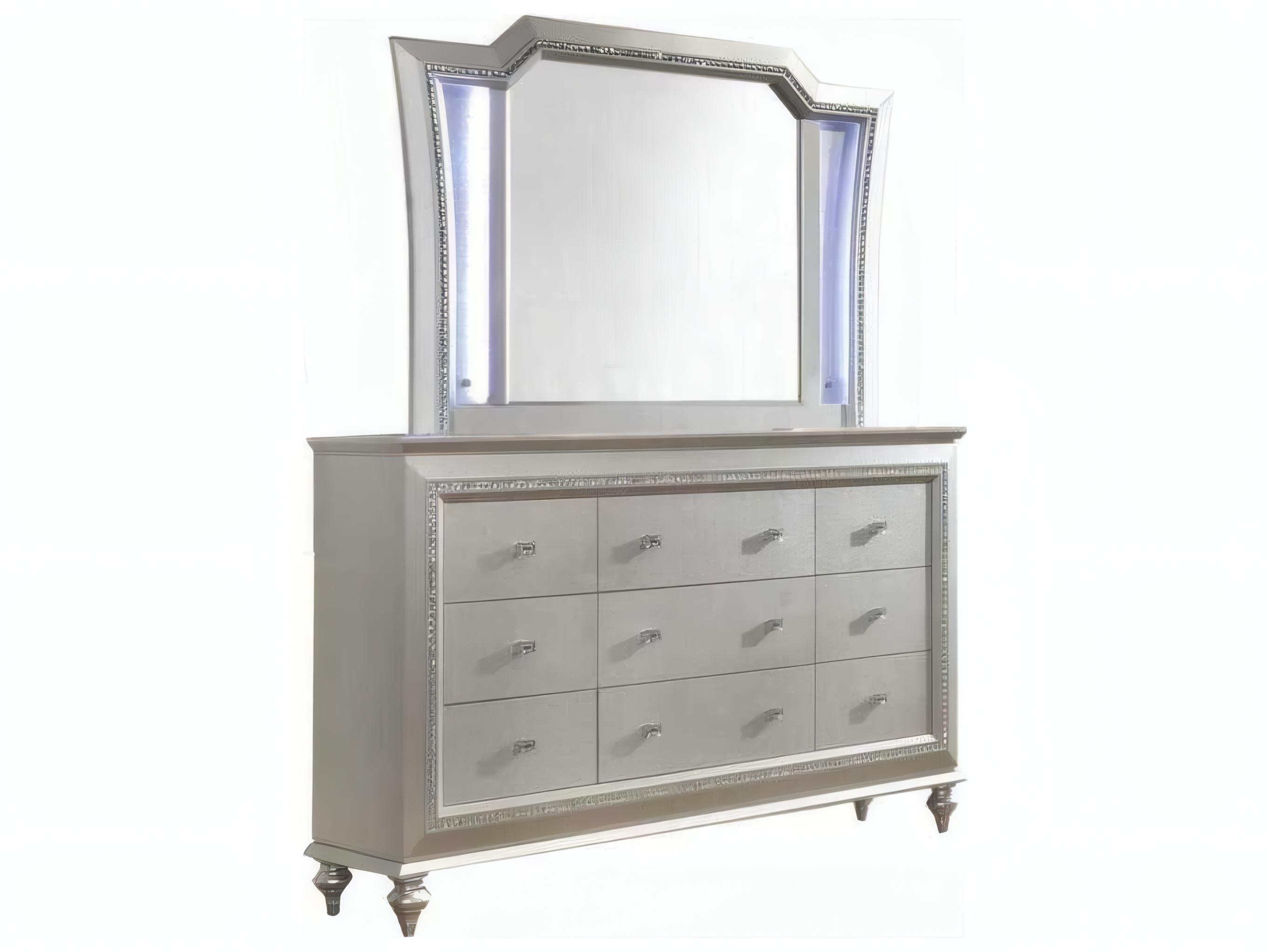 Acme Furniture Kaitlyn Led Champagne Dresser Mirror