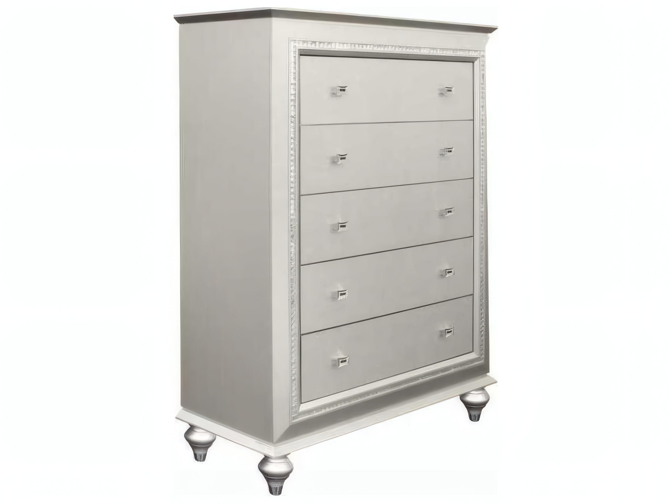 Acme Furniture Kaitlyn Champagne Rubberwood Accent Chest
