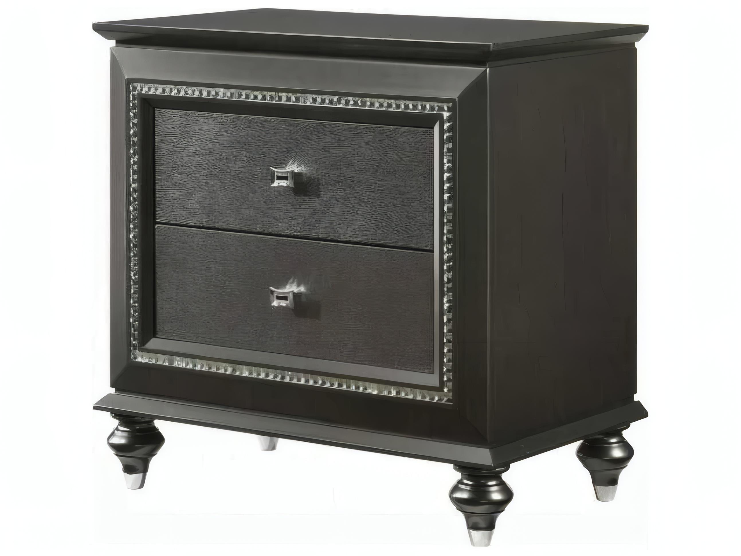 Acme Furniture Kaitlyn 2-Drawers Rubberwood Nightstand