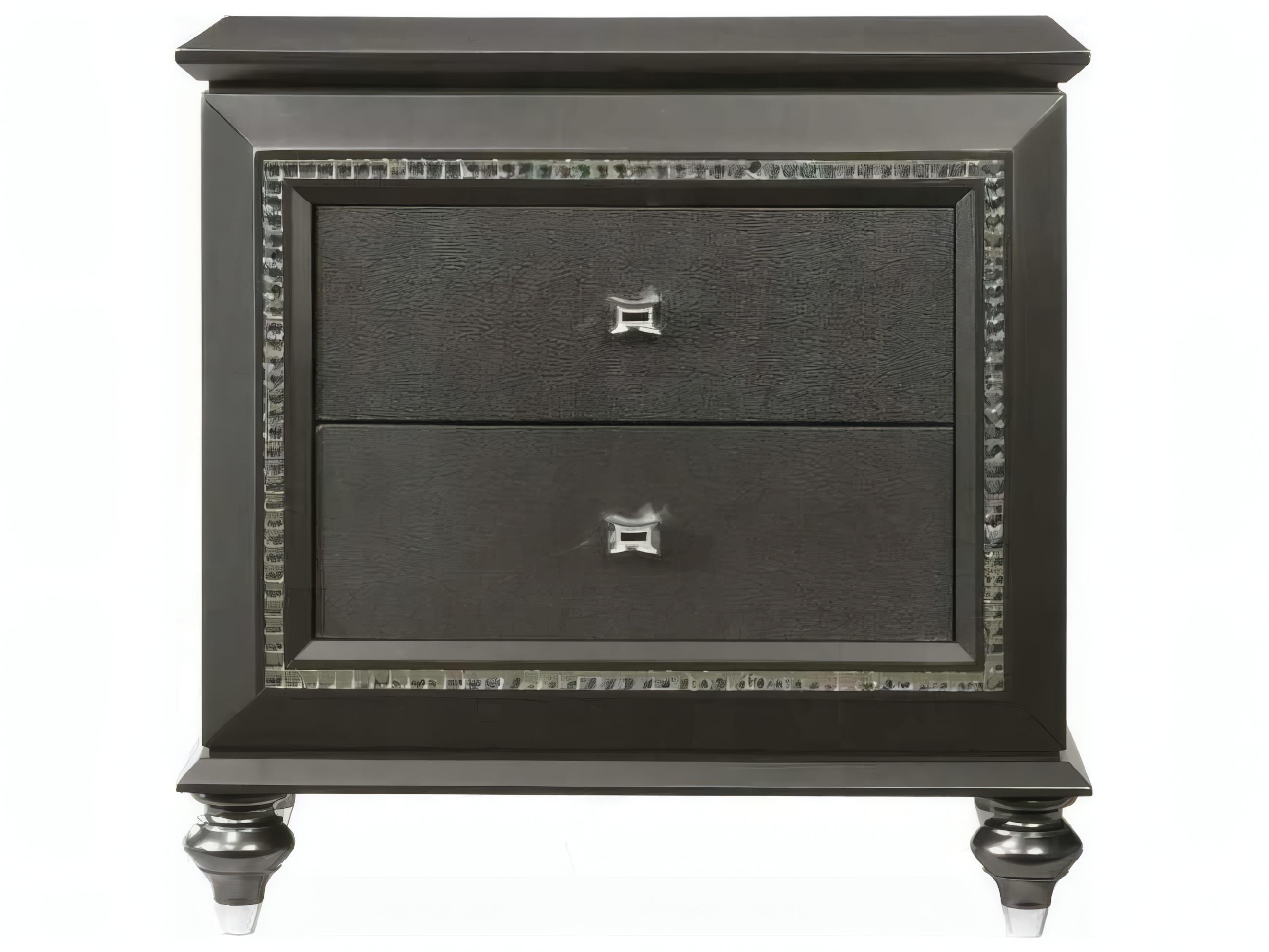 Acme Furniture Kaitlyn 2-Drawers Rubberwood Nightstand