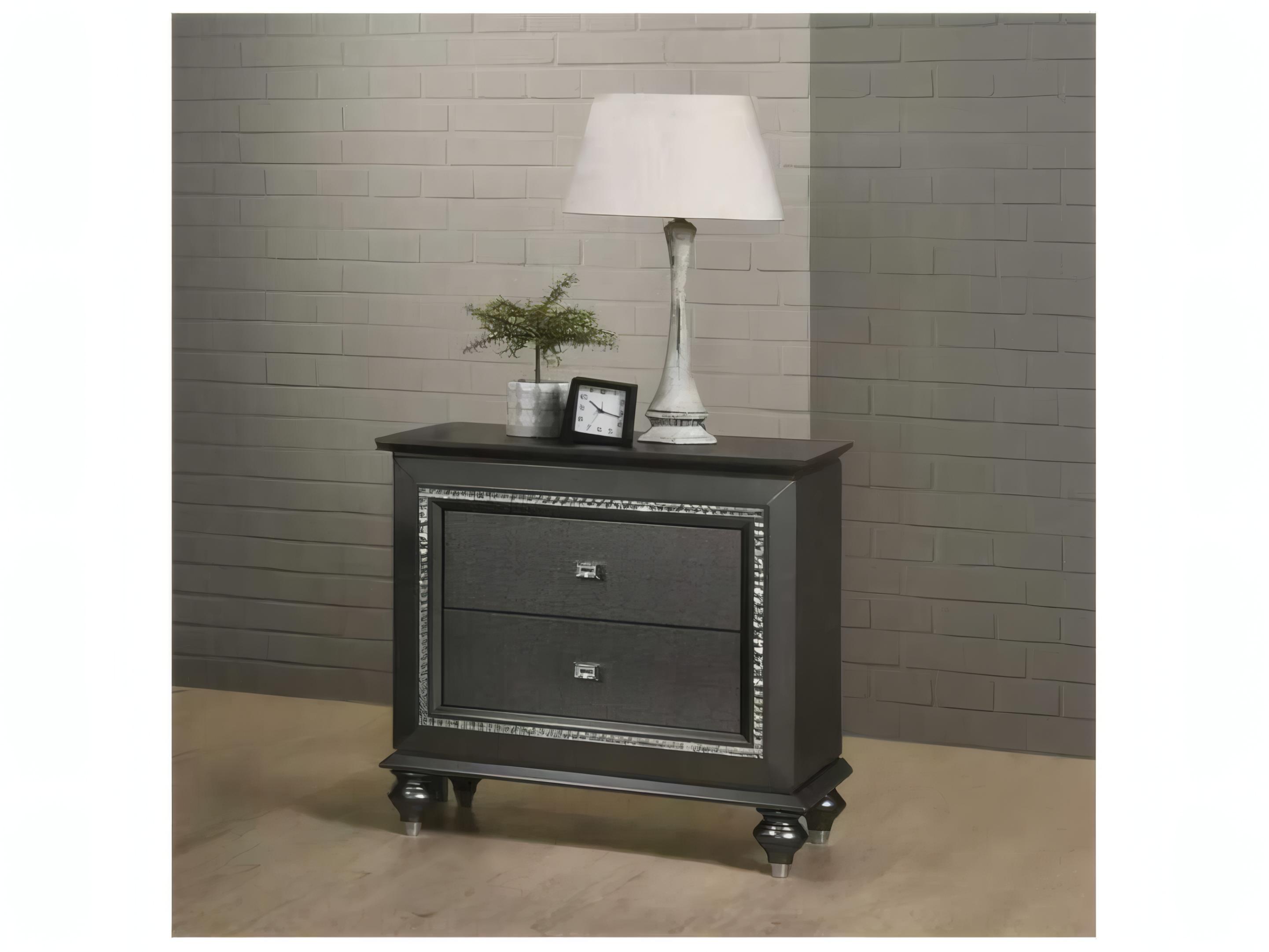 Acme Furniture Kaitlyn 2-Drawers Rubberwood Nightstand