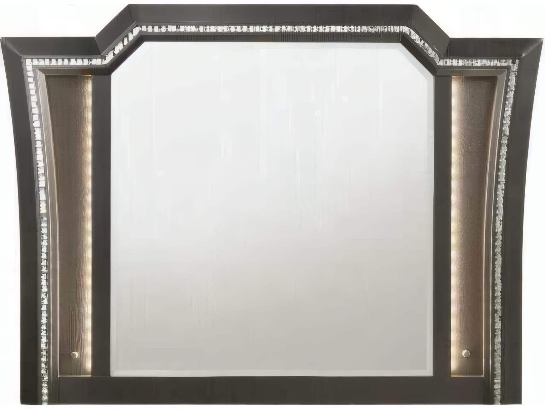 Acme Furniture Kaitlyn Metallic Gray Wall Mirror