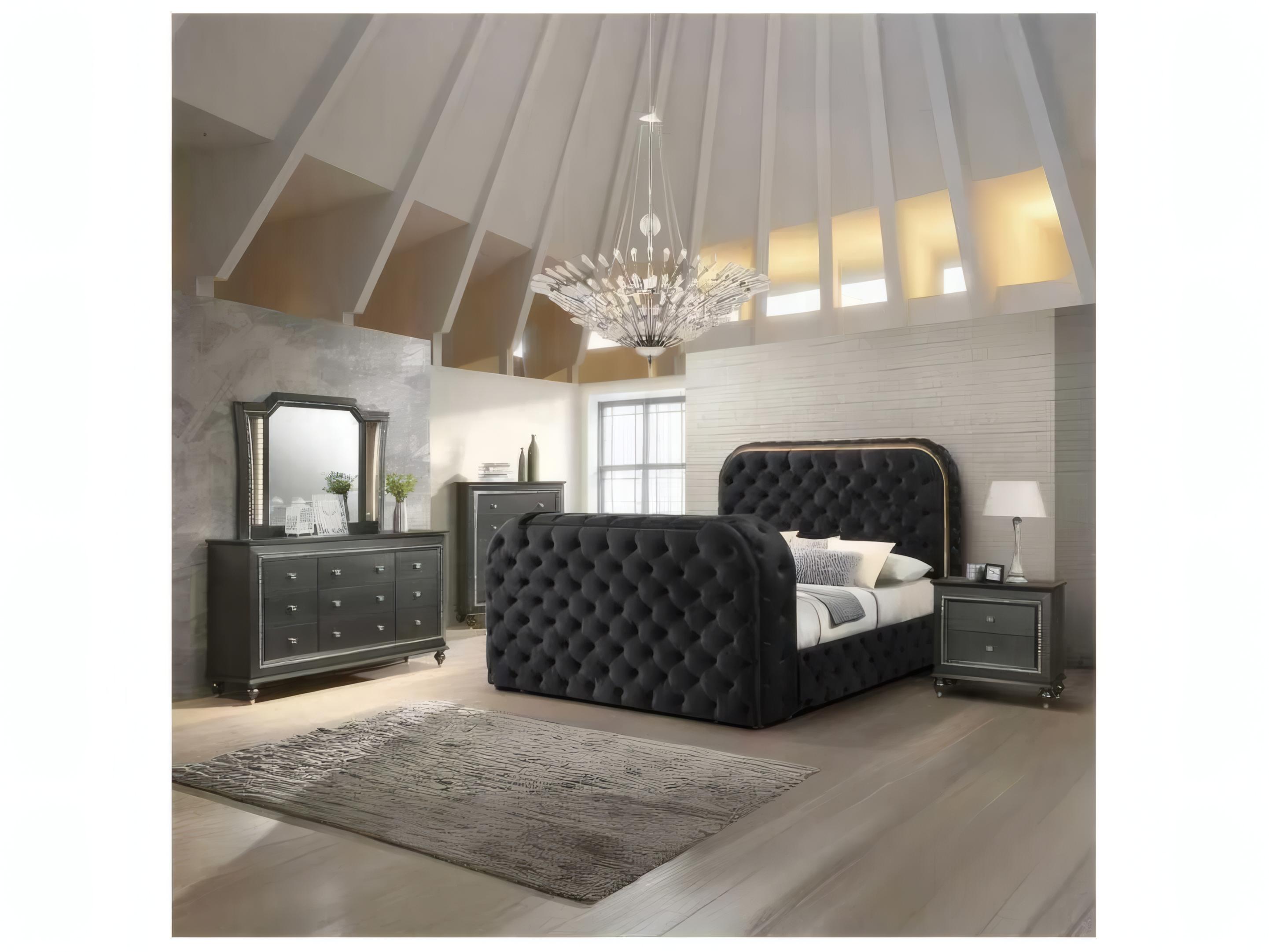 Acme Furniture Kaitlyn Metallic Gray Wall Mirror