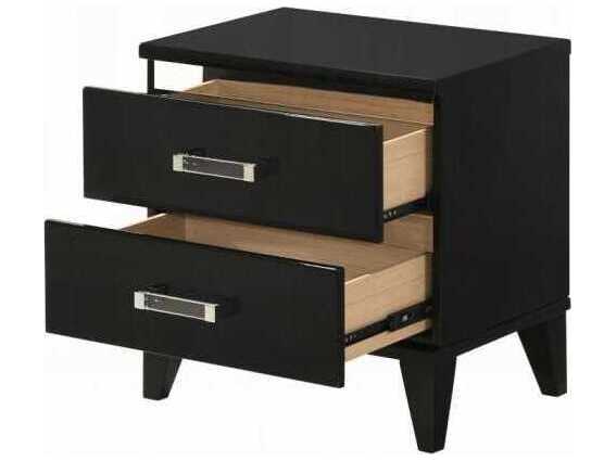 Acme Furniture 2-Drawers Rubberwood Nightstand