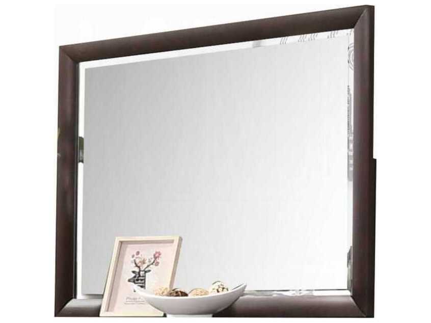 Acme Furniture Tablita Dark Merlot Rectangular Wall Mirror
