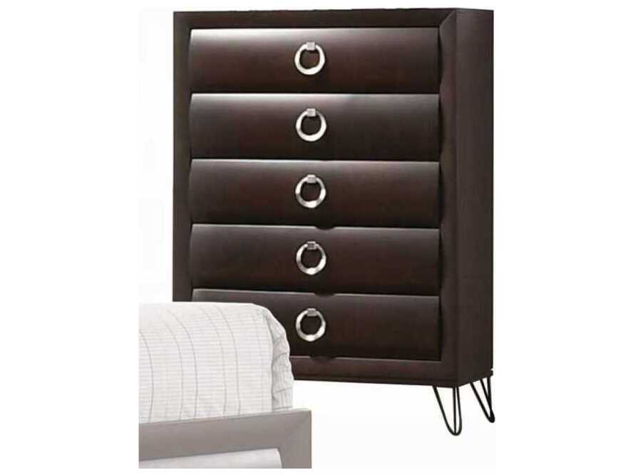 Acme Furniture Tablita Dark Merlot Brown Rubberwood Accent Chest