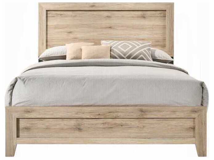 Acme Furniture Miquell Natural Plywood Wood King Panel Bed