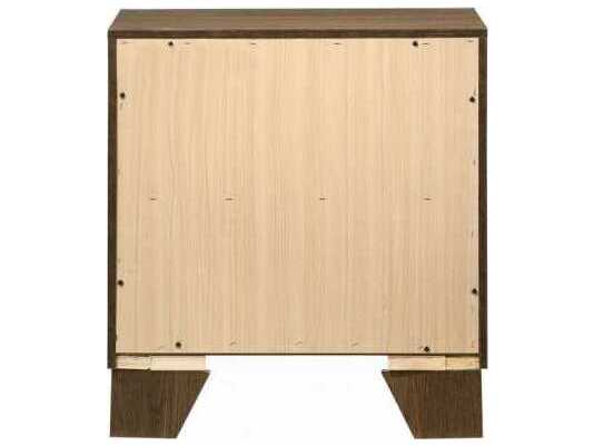 Acme Furniture Miquell 2-Drawers Brown Oak Wood Nightstand