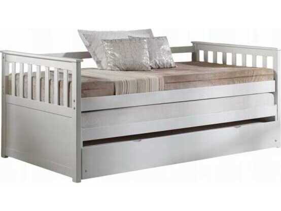 Acme Furniture Cominia White Pine Wood Twin Daybed Bed