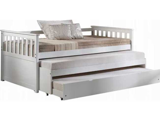 Acme Furniture Cominia White Pine Wood Twin Daybed Bed