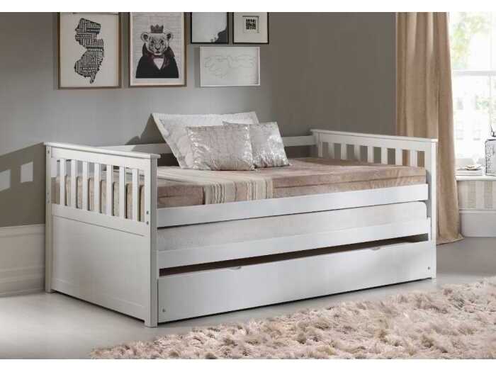 Acme Furniture Cominia White Pine Wood Twin Daybed Bed