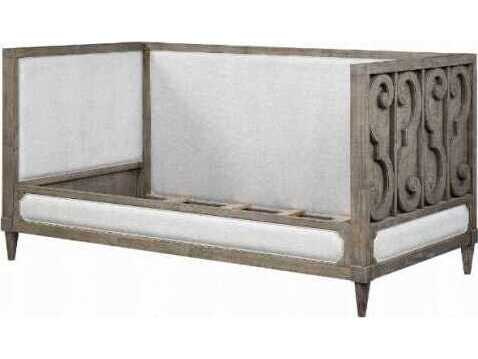 Acme Furniture Artesia Tan Fabric Salvaged Natural Beige Upholstered Twin Daybed Bed